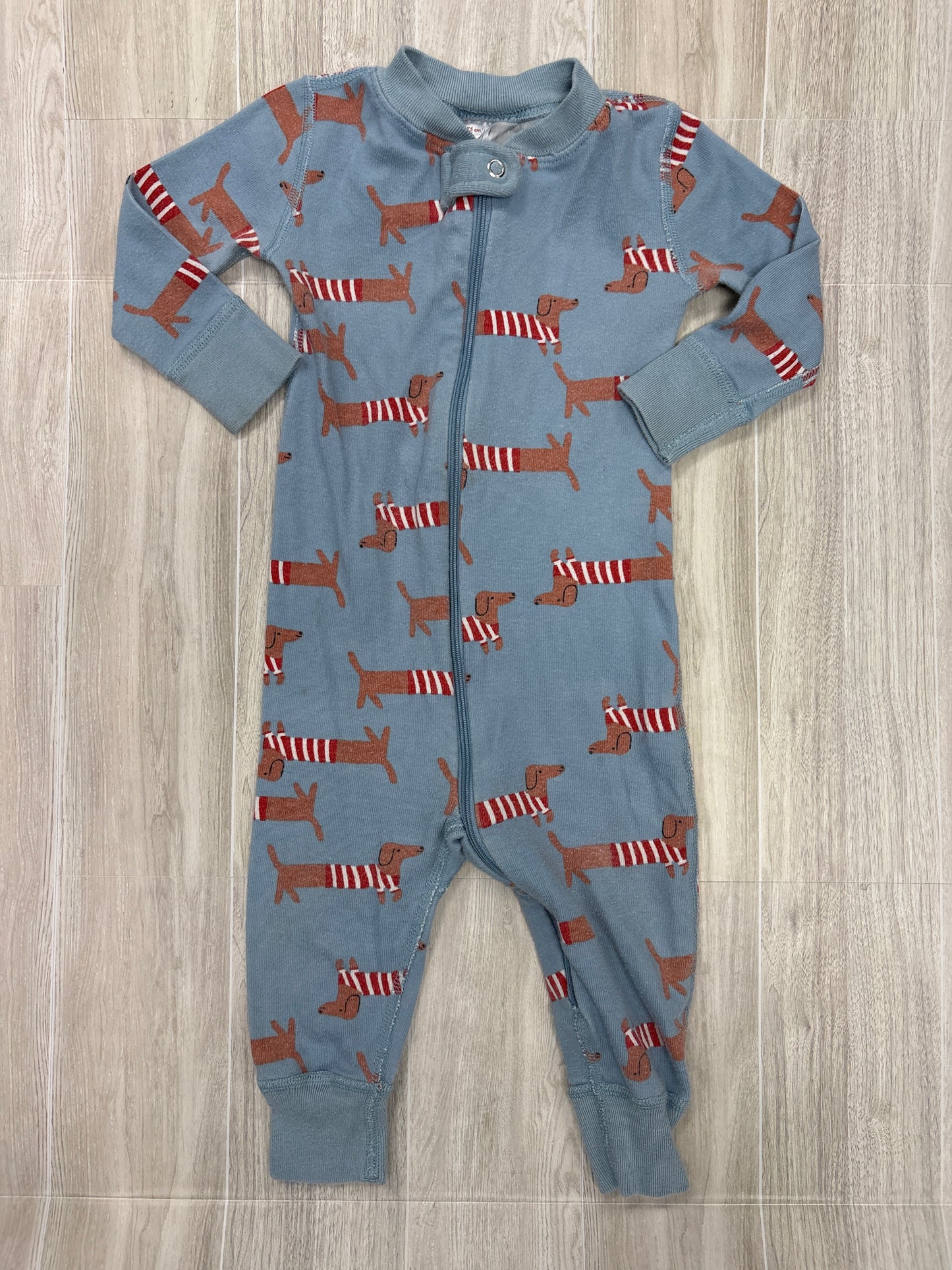 12-18m Hanna Anderson Light Blue Dog Pajama