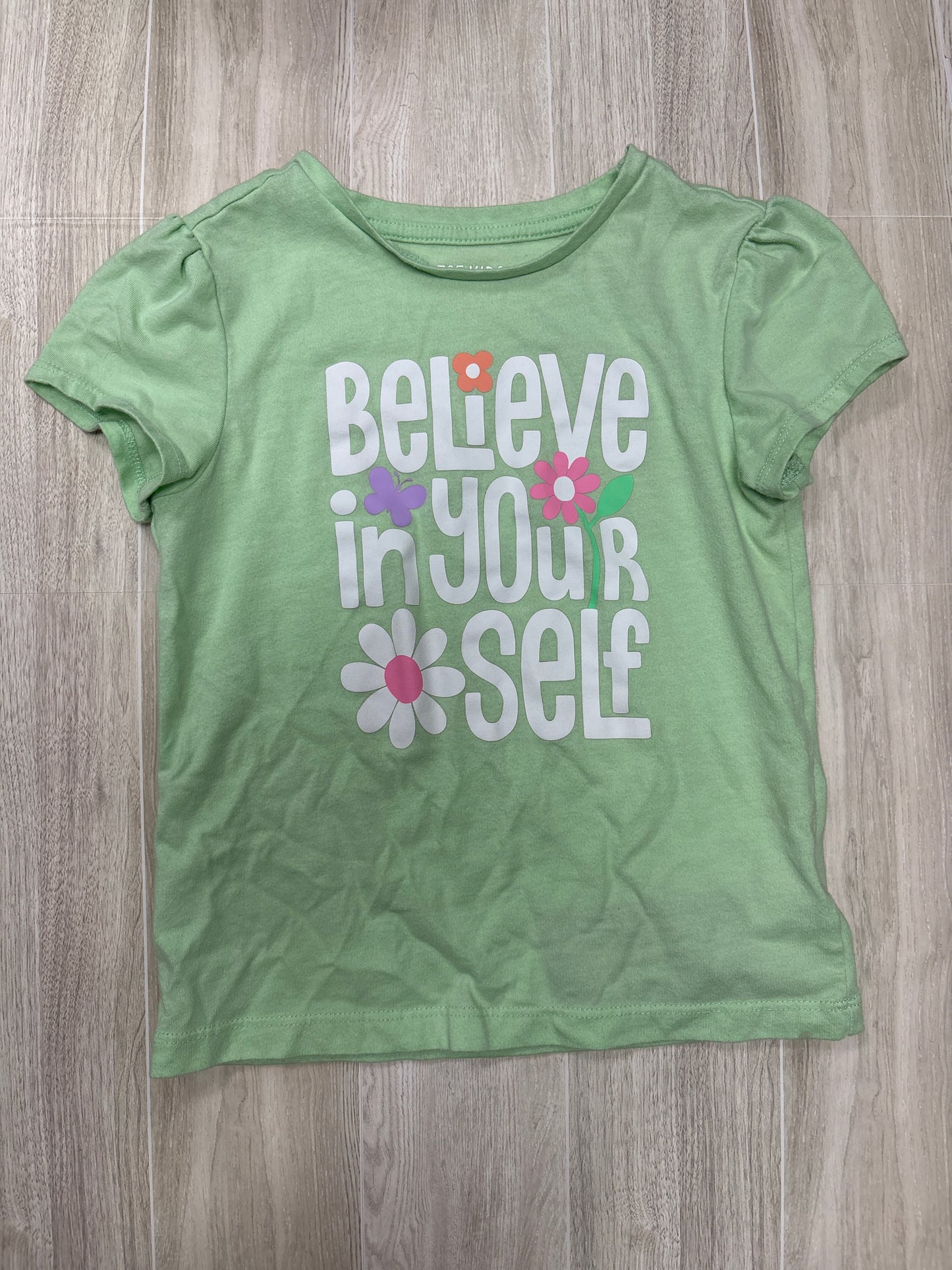 5T Green Believe In Yourself Tee