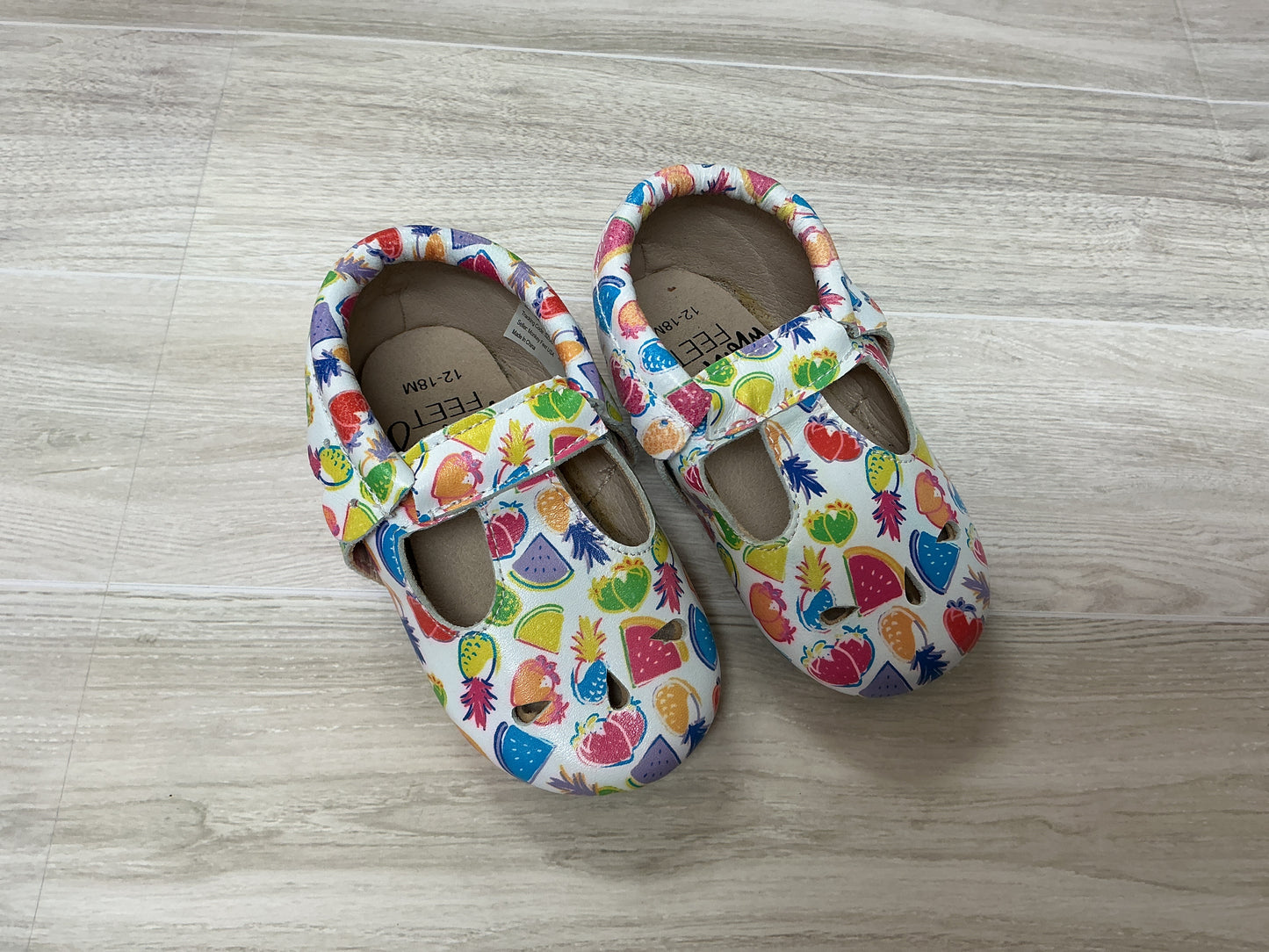 3/4c Monkey Feet Fruity Maryjane Shoes