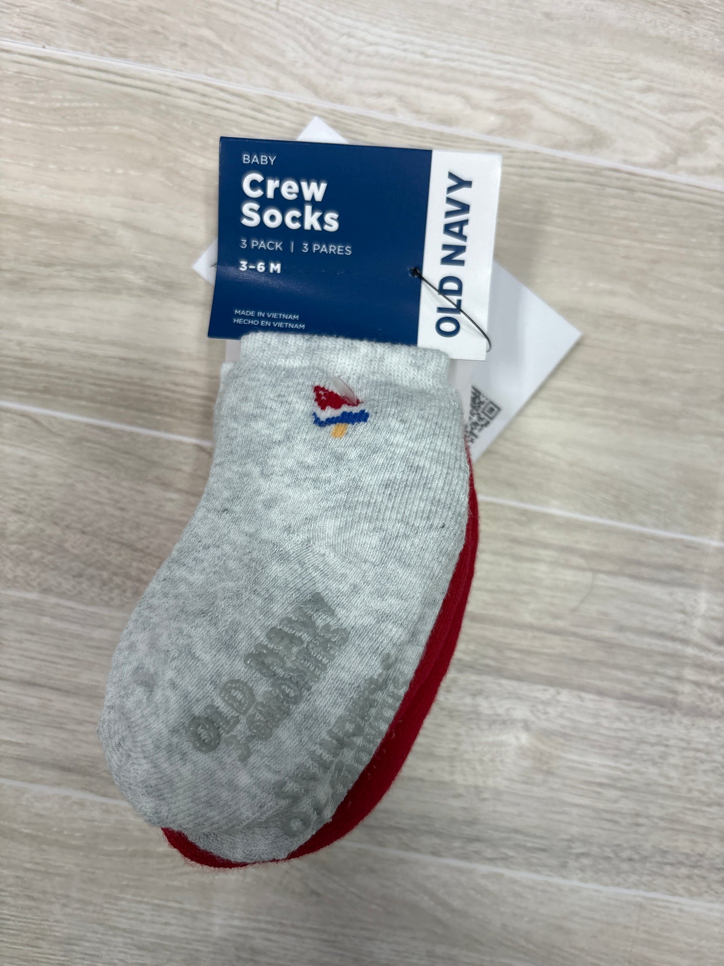 NWT 3-6m RWB Crew Socks