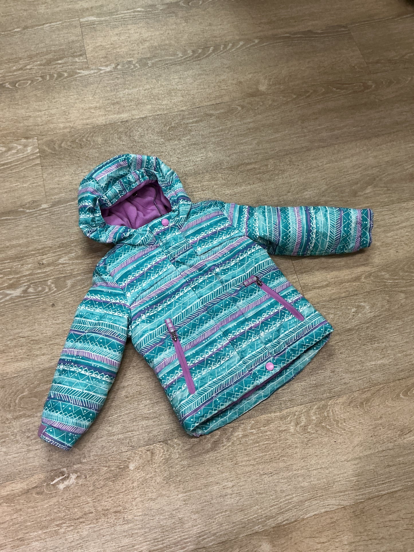 2T Teal/Purple Double Lined Snow Jacket