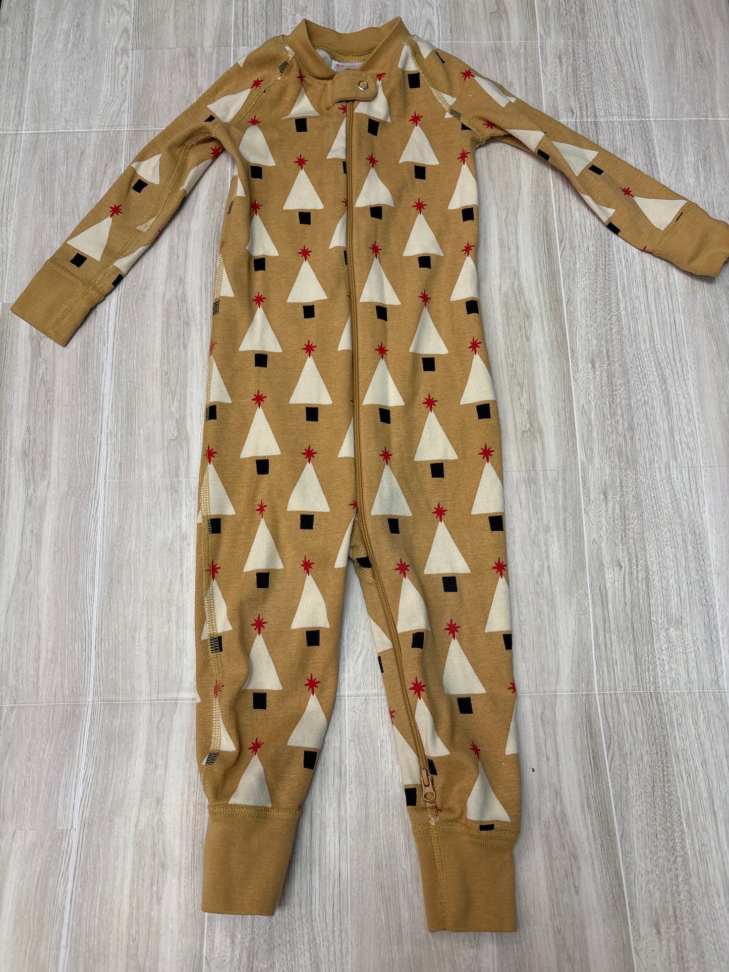 2T Hanna Andersson Neutral Trees Pajama