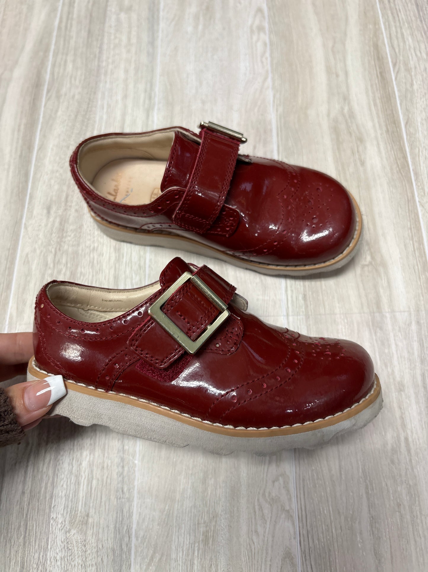 9c Clarks Mary Jane Shoe with Velcro Buckle