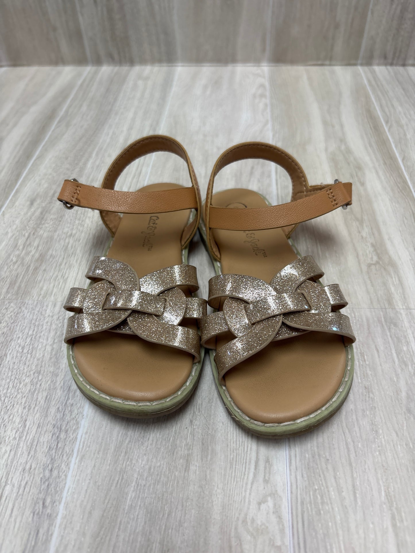 8c Gold Strappy Sandal