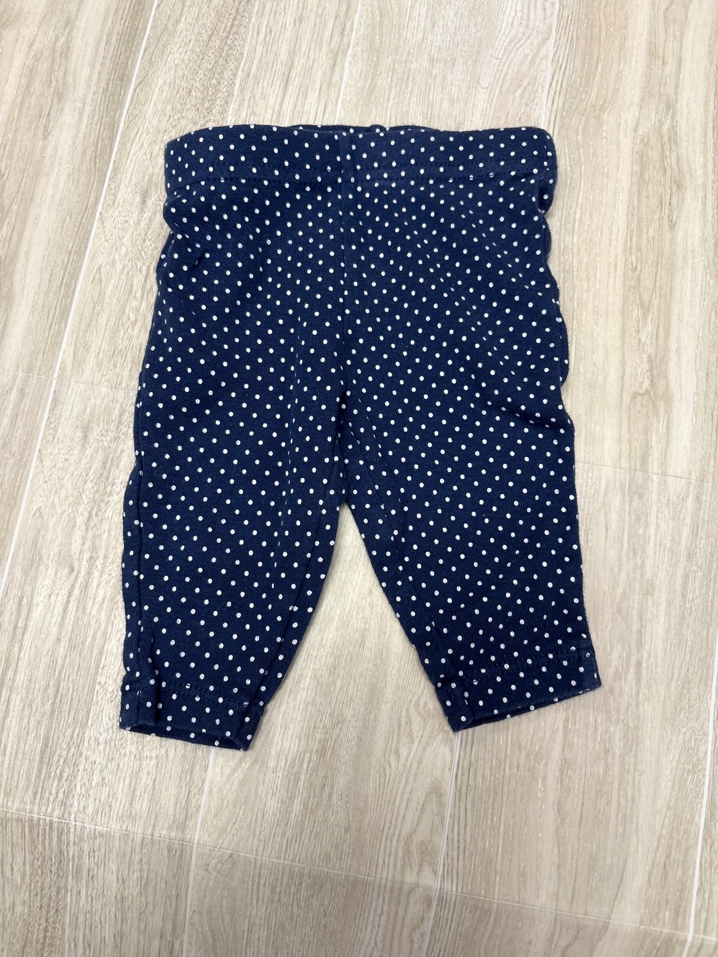 0-3m Navy Polka Dot Legging