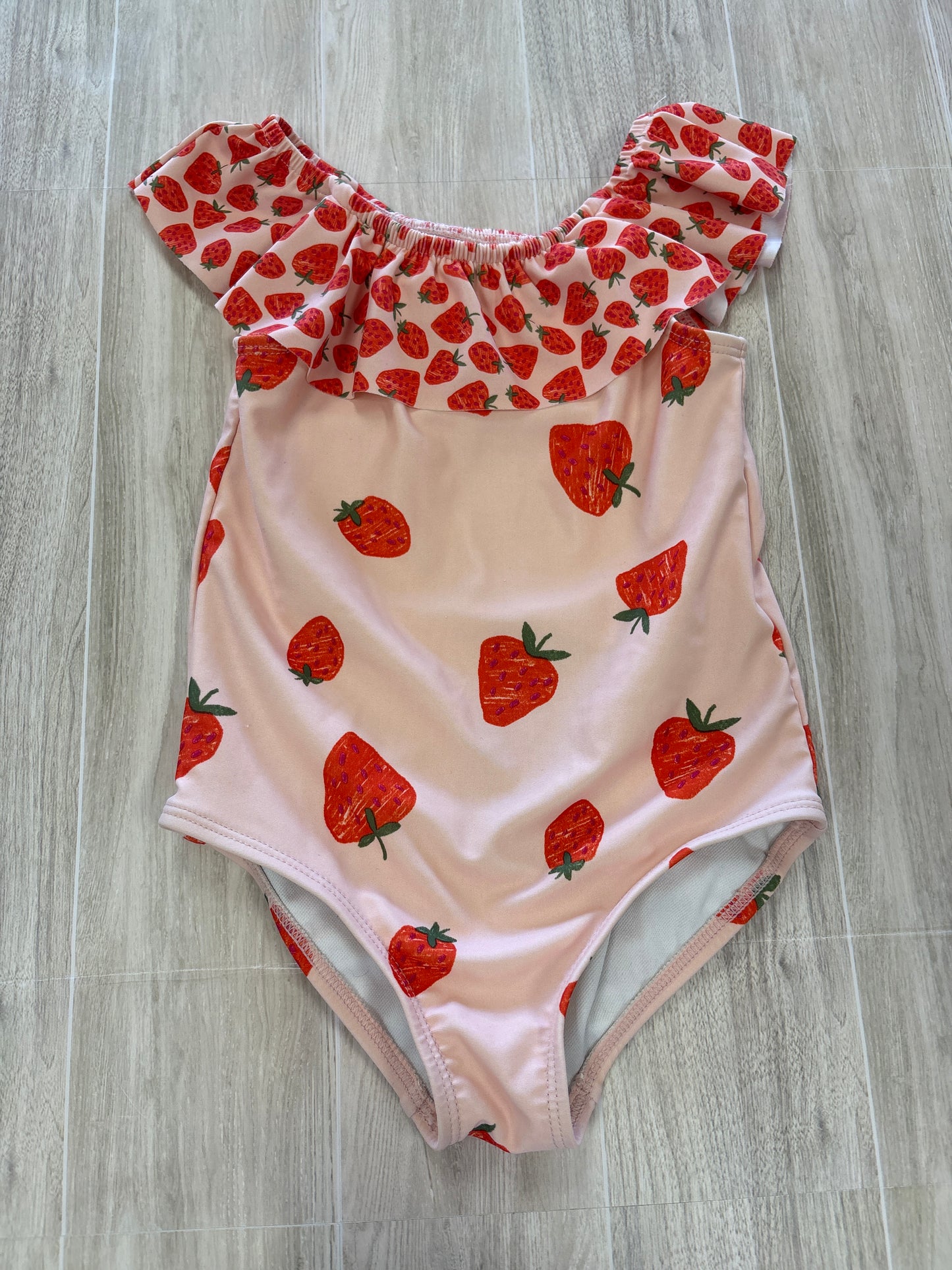 2T Strawberry One Piece Bathing Suit