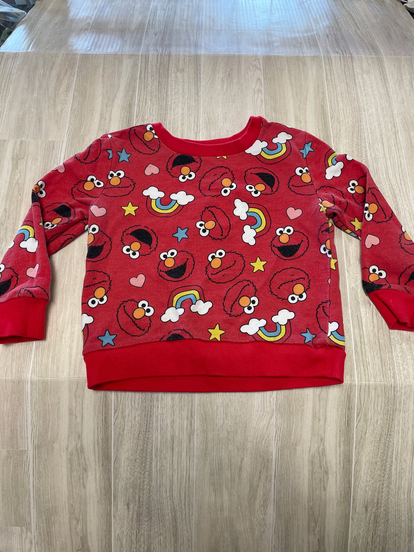4T Sesame Street Elmo Red Crewneck