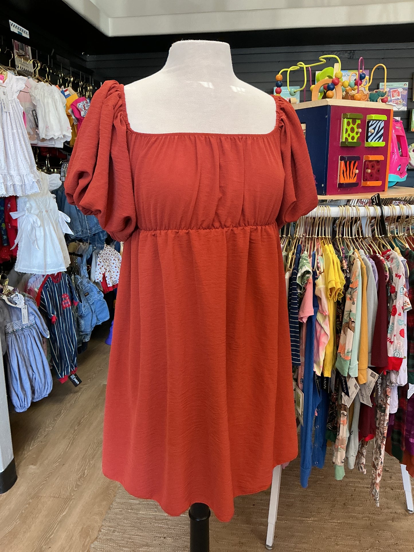 Womens Small Terracotta Dress