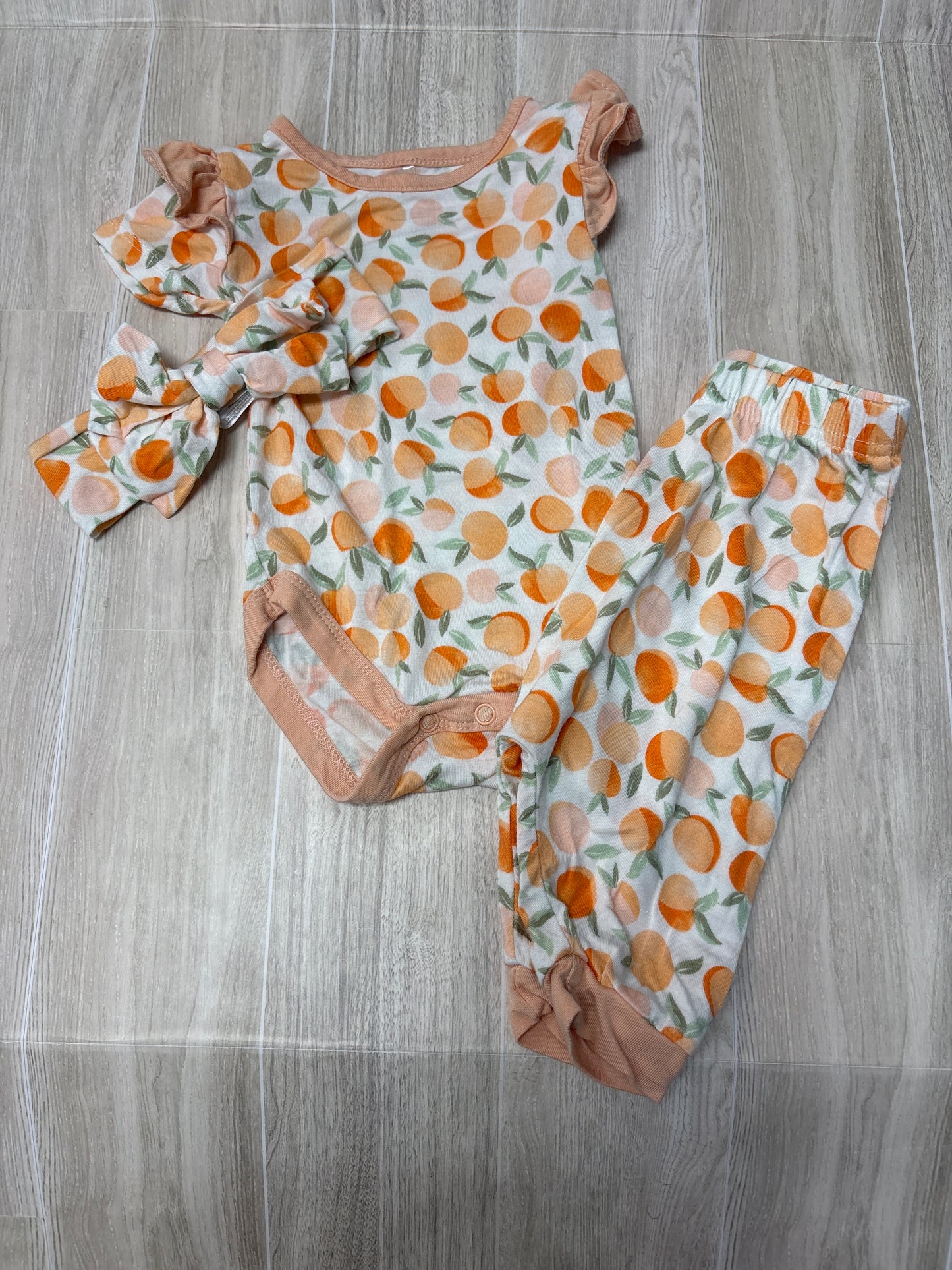 0-3m Milkberry Peach 2 Piece Set
