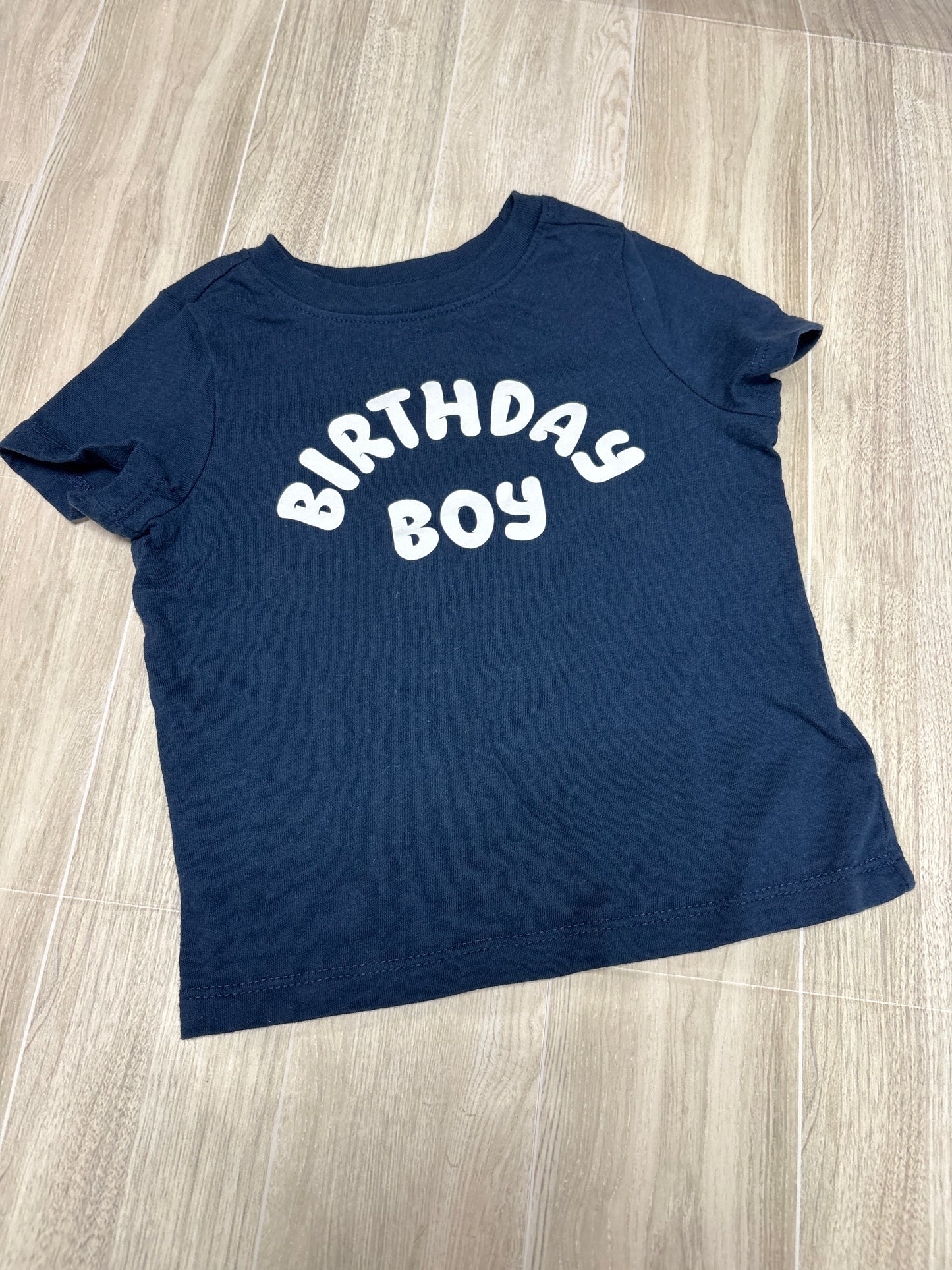 18-24m Navy Birthday Boy Graphic Shirt - Blemish