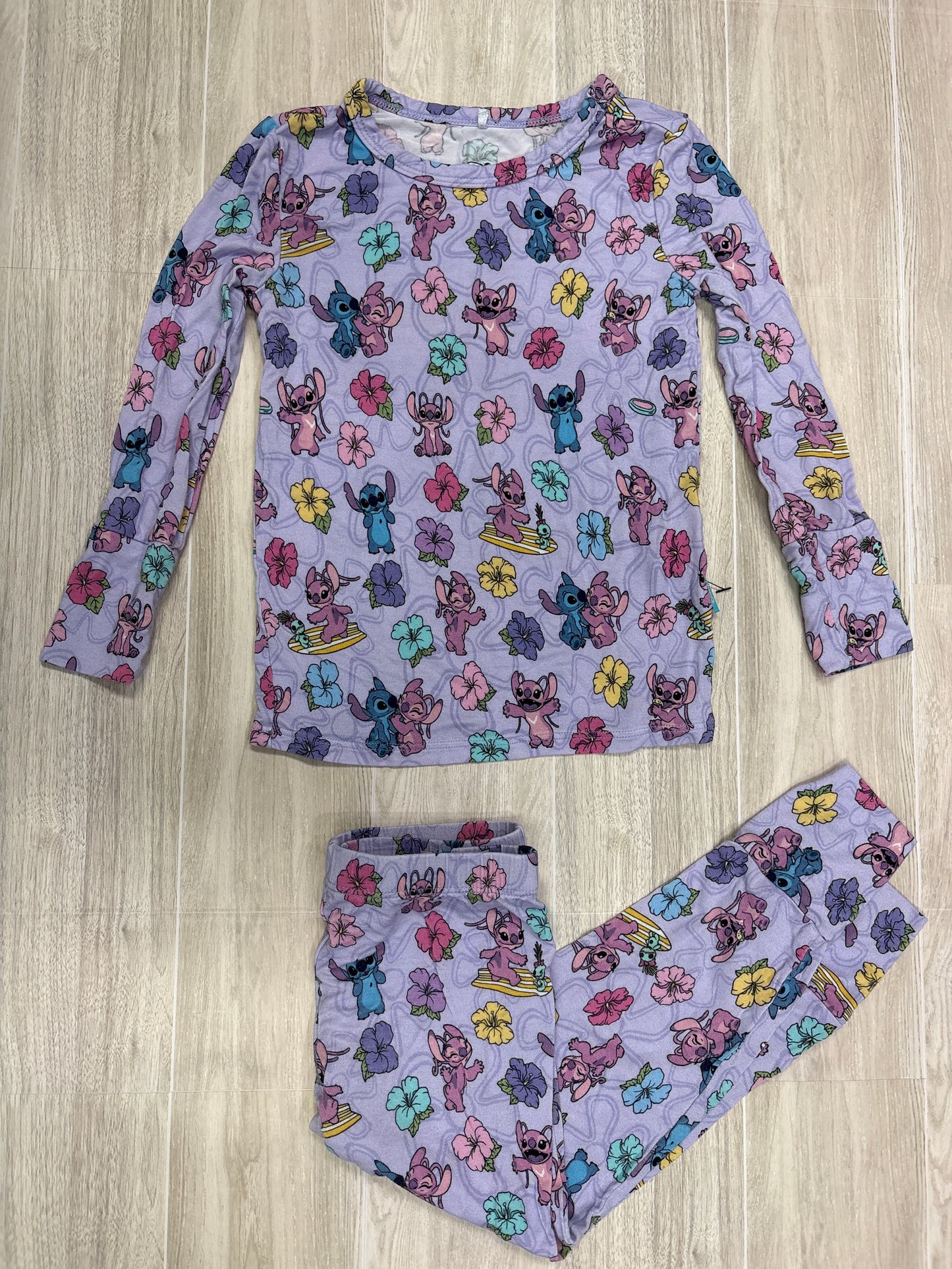 2T Posh Peanut Disney Purple Stitch 2 Piece Lounge Set