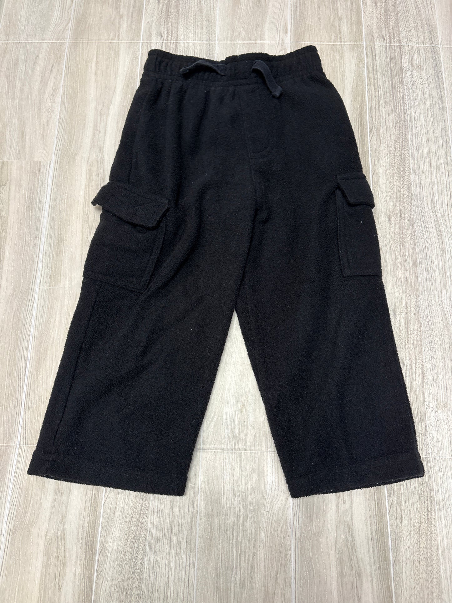 24m Black Soft Cargo Wide Leg Sweatpant
