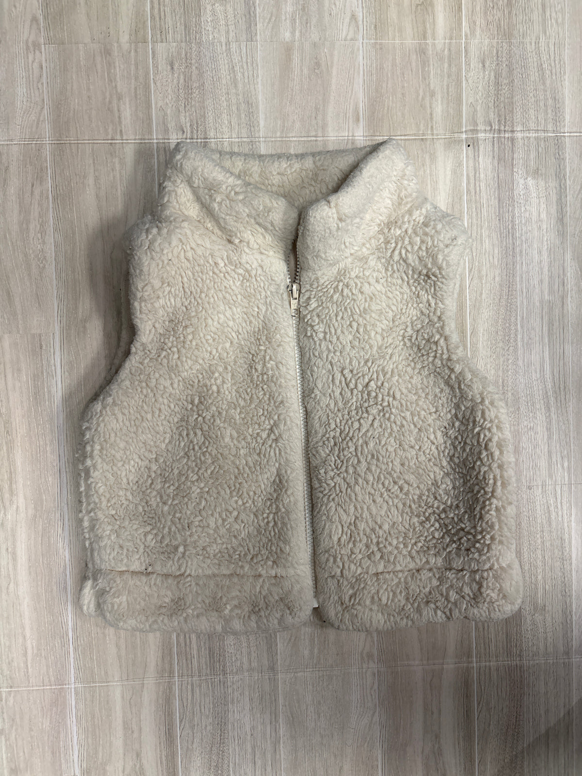 6 Cream Teddy Vest