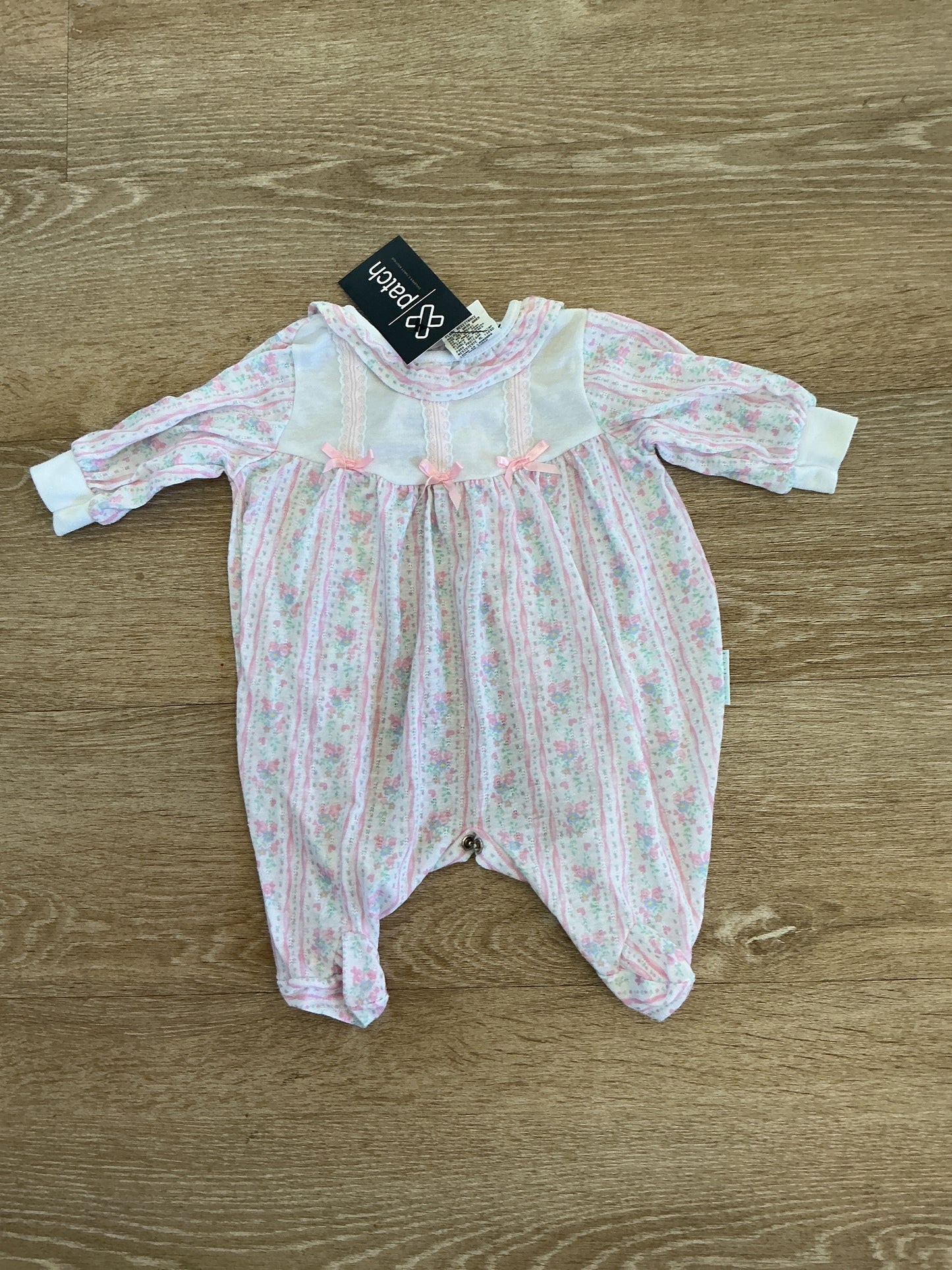Vintage 3-6m Vintage Little Me Floral Eyelet Romper