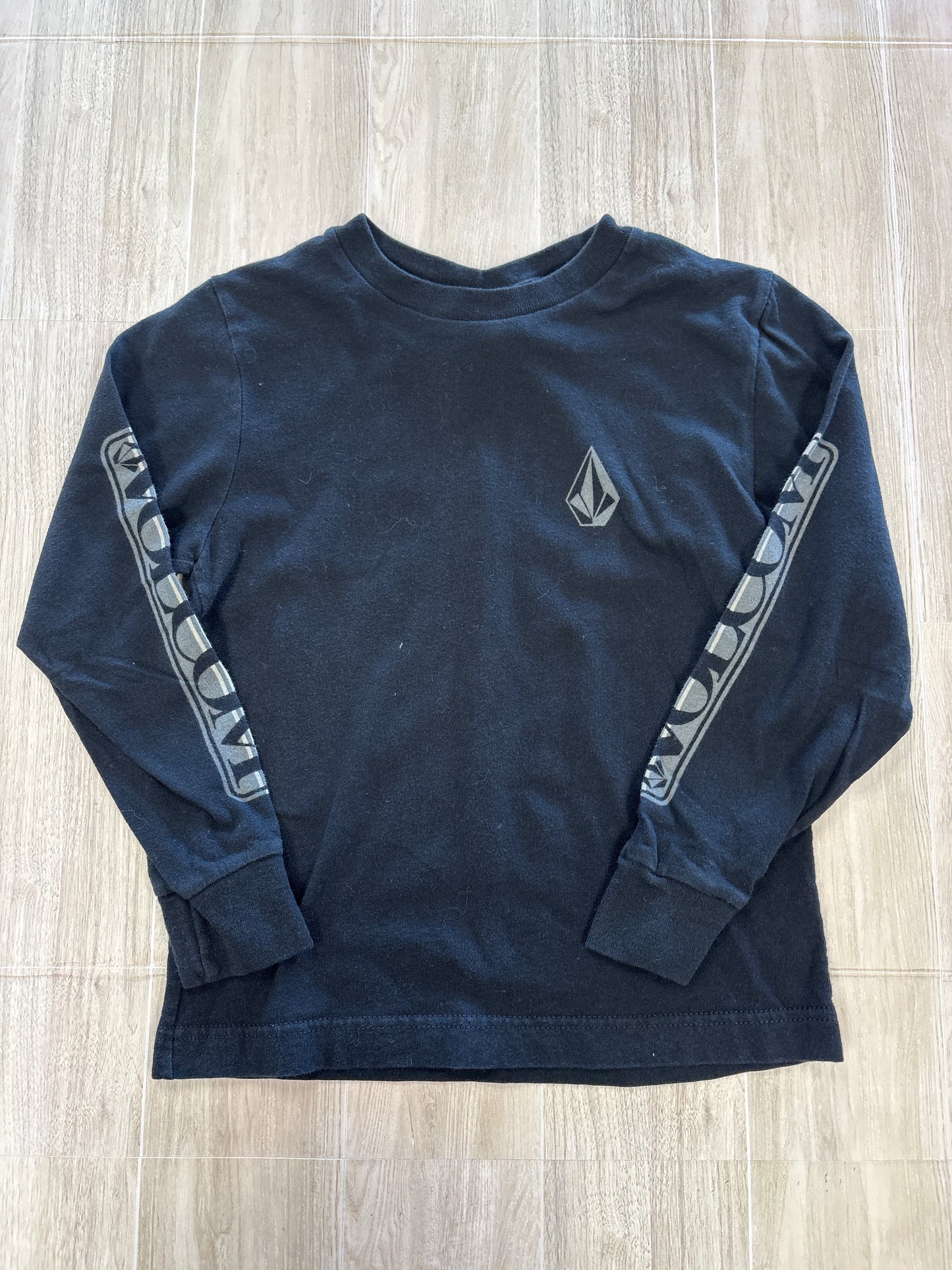 4T Black Volcom Graphic Long Sleeve