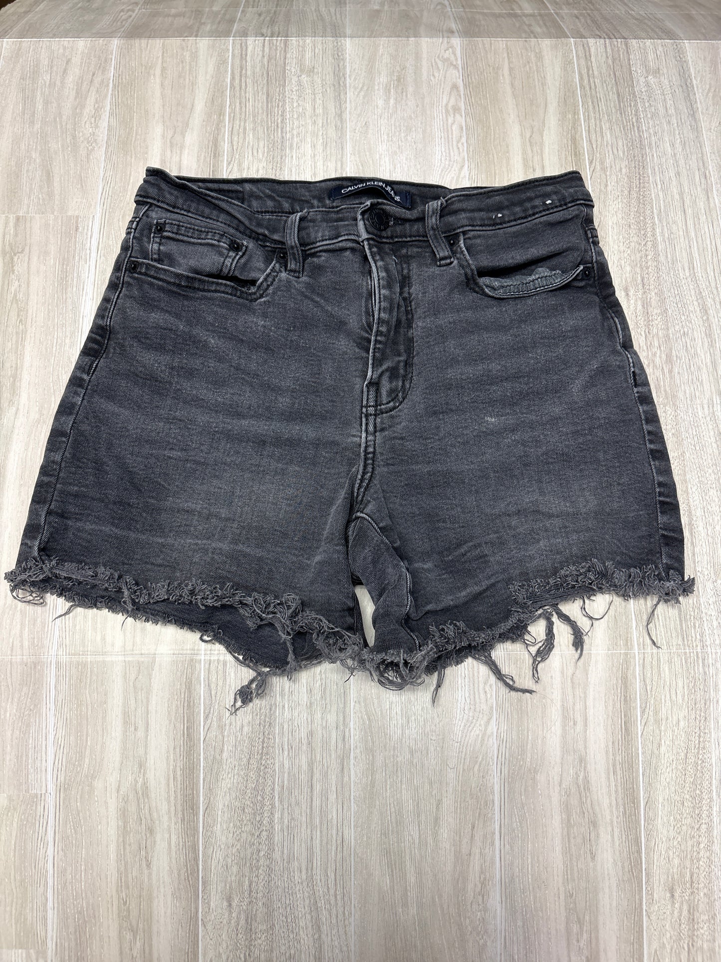 Womens 26 Black Denim Shorts