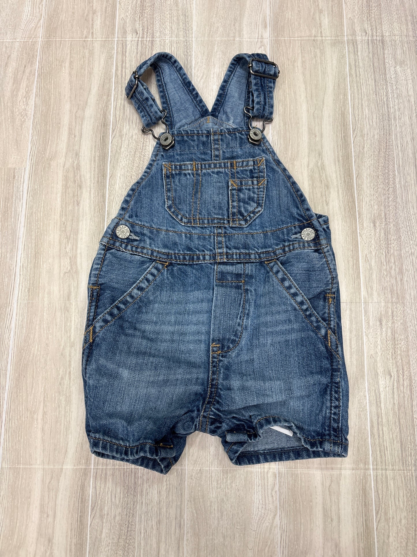 6-12m Gap Denim Overall Shorts