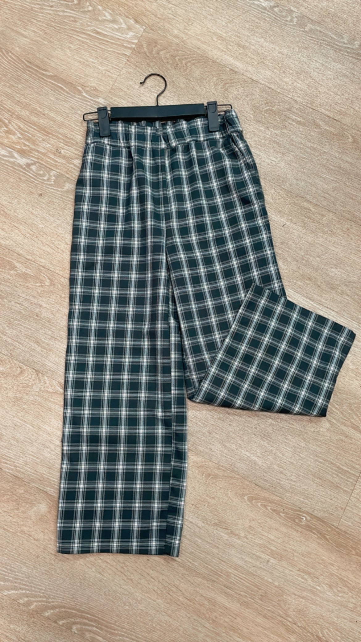 8 Open Edit Plaid Wide Leg Pants