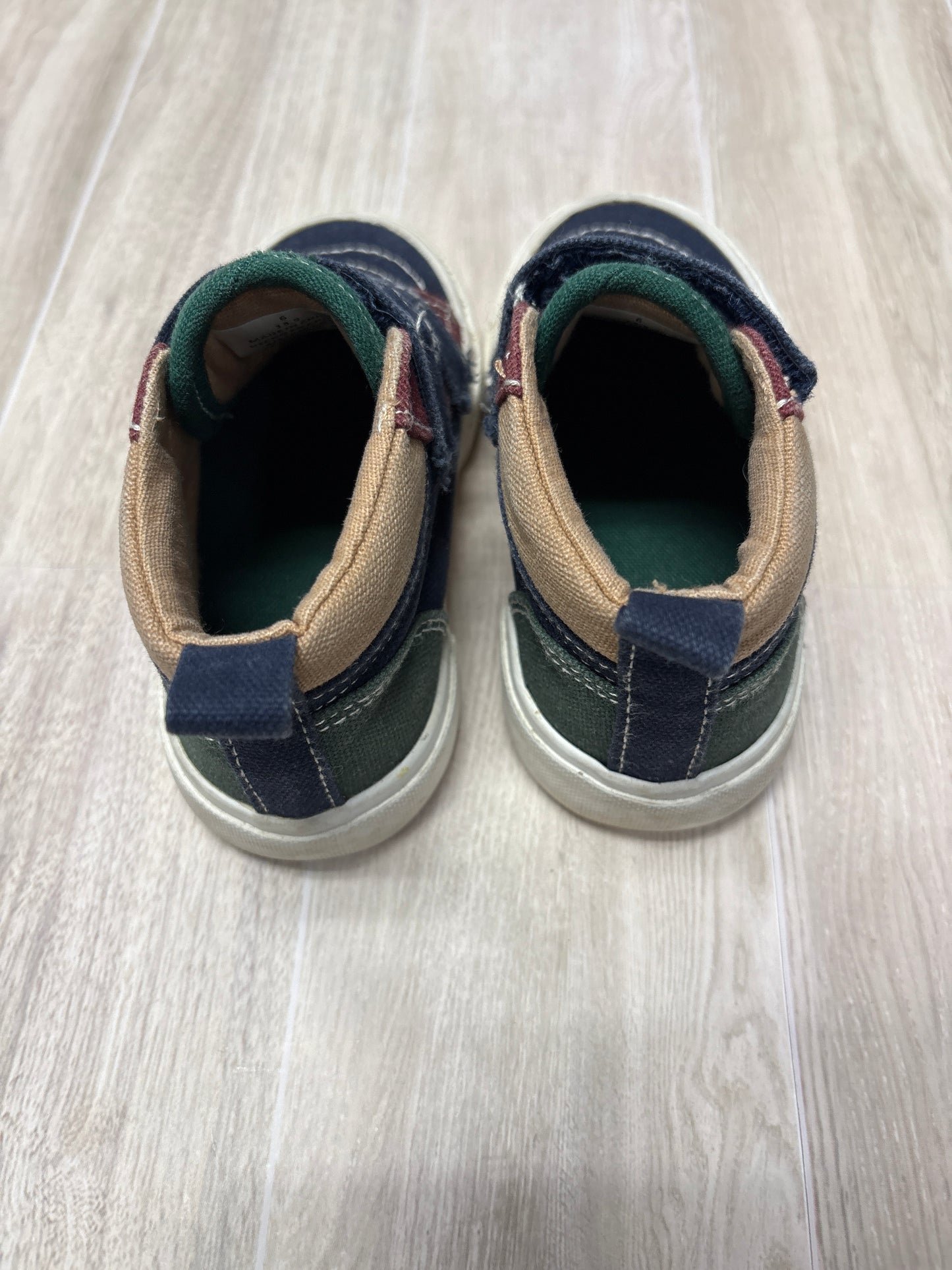 6c Blue/Green/Red Velcro High Top