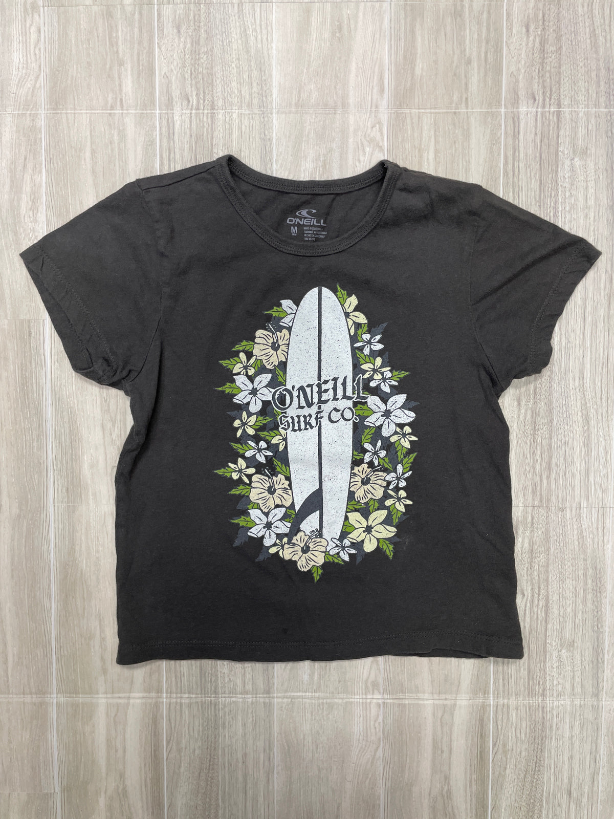 5T Grey O'Neill Surboard Floral Graphic Tee