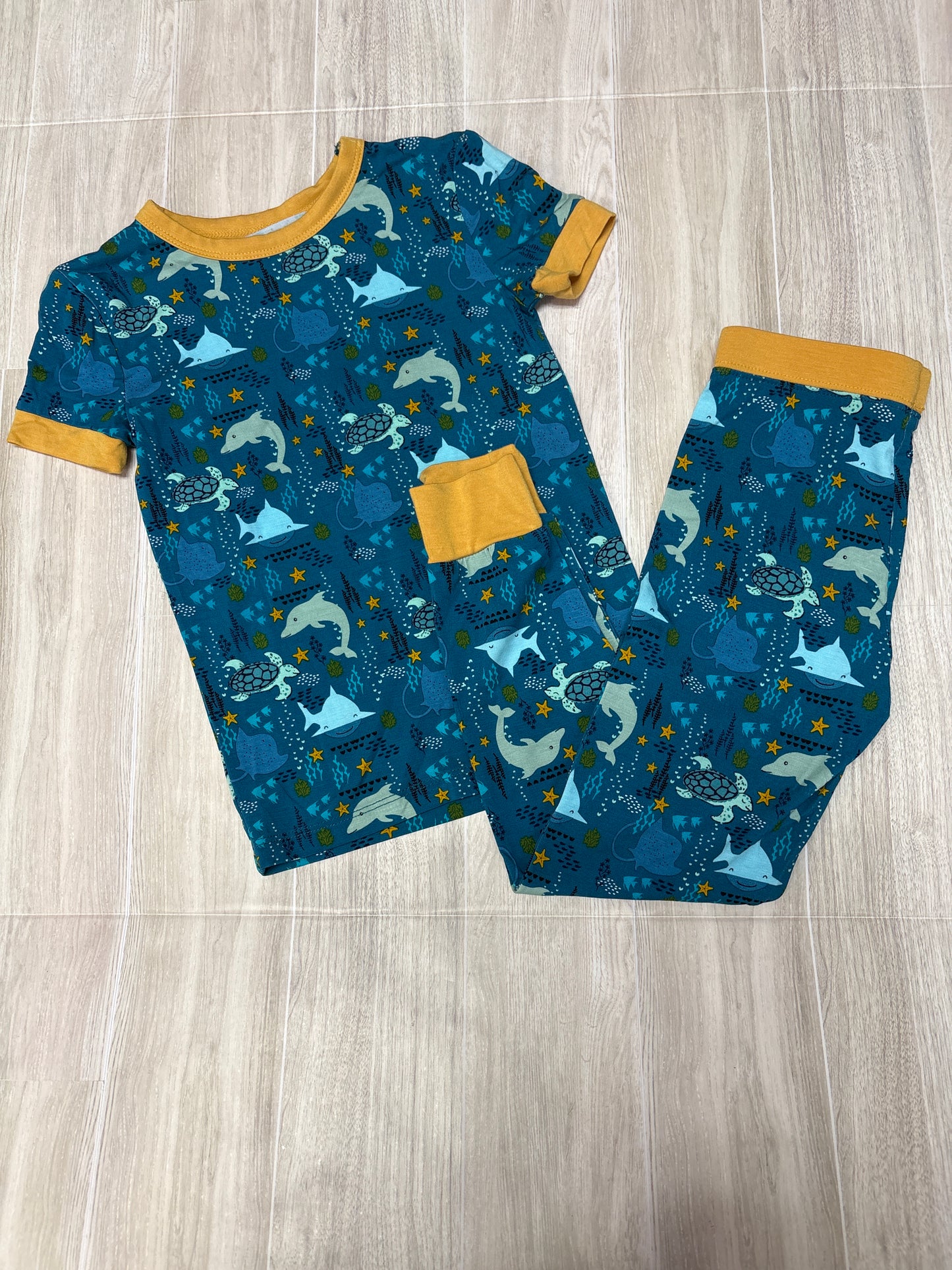 NWT 3T Emerson And Friends Sea Life 2 Piece Pajama Set