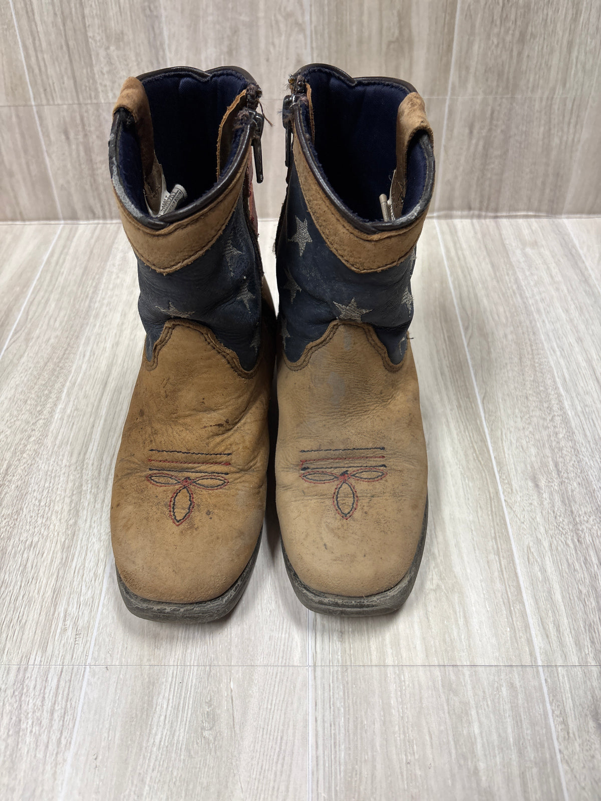 10c Smoky Mountain American Flag Western Boot - Blemish