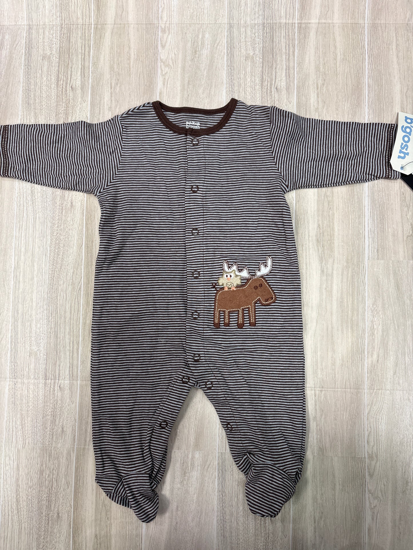 NWT 3m Moose Striped Pajama