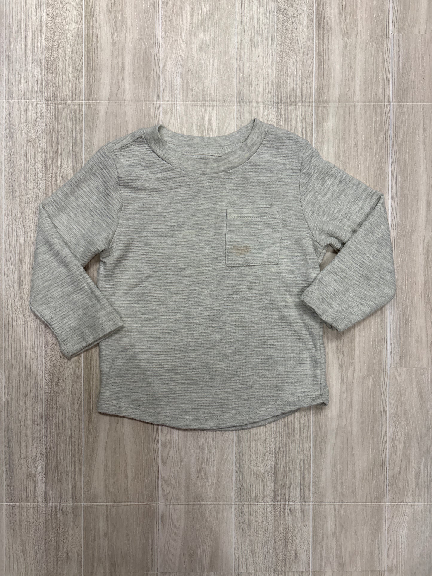 18m Cream Ribbed Pocket Long Sleeve - Blemish