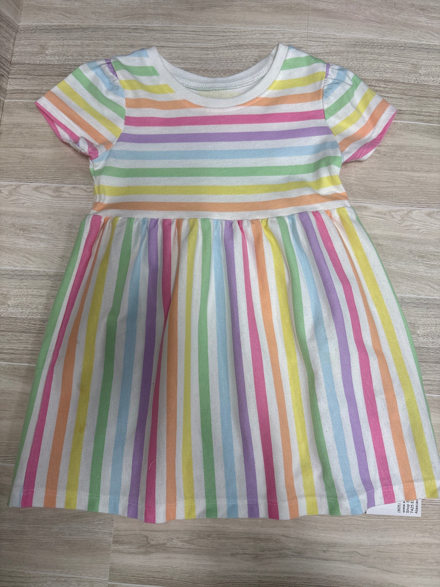 24m Pastel Striped Dress