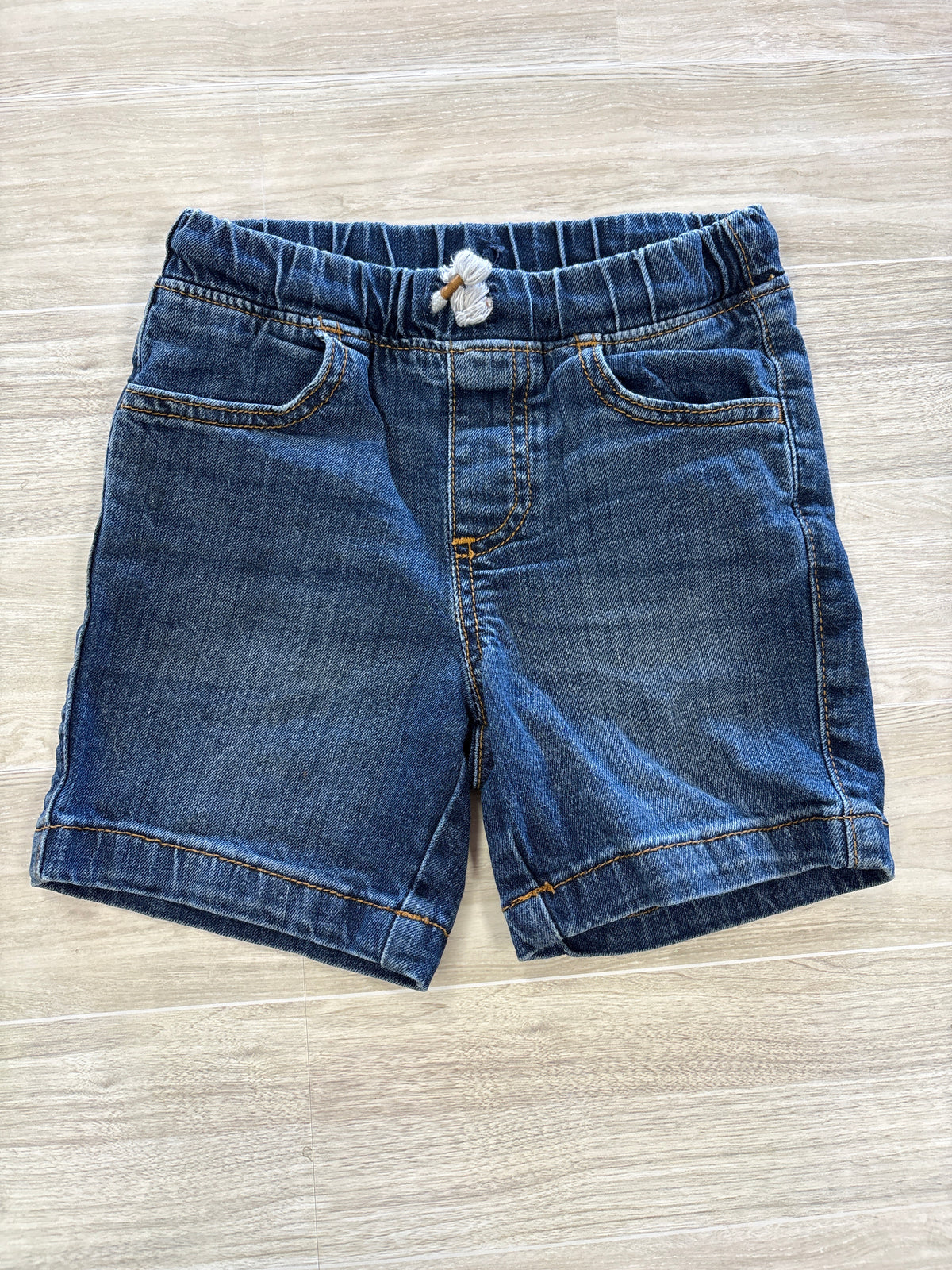 3T Dark Wash Pull On Denim Shorts