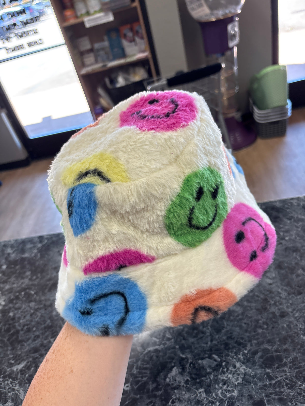 NEW Smile Fur Bucket Hat