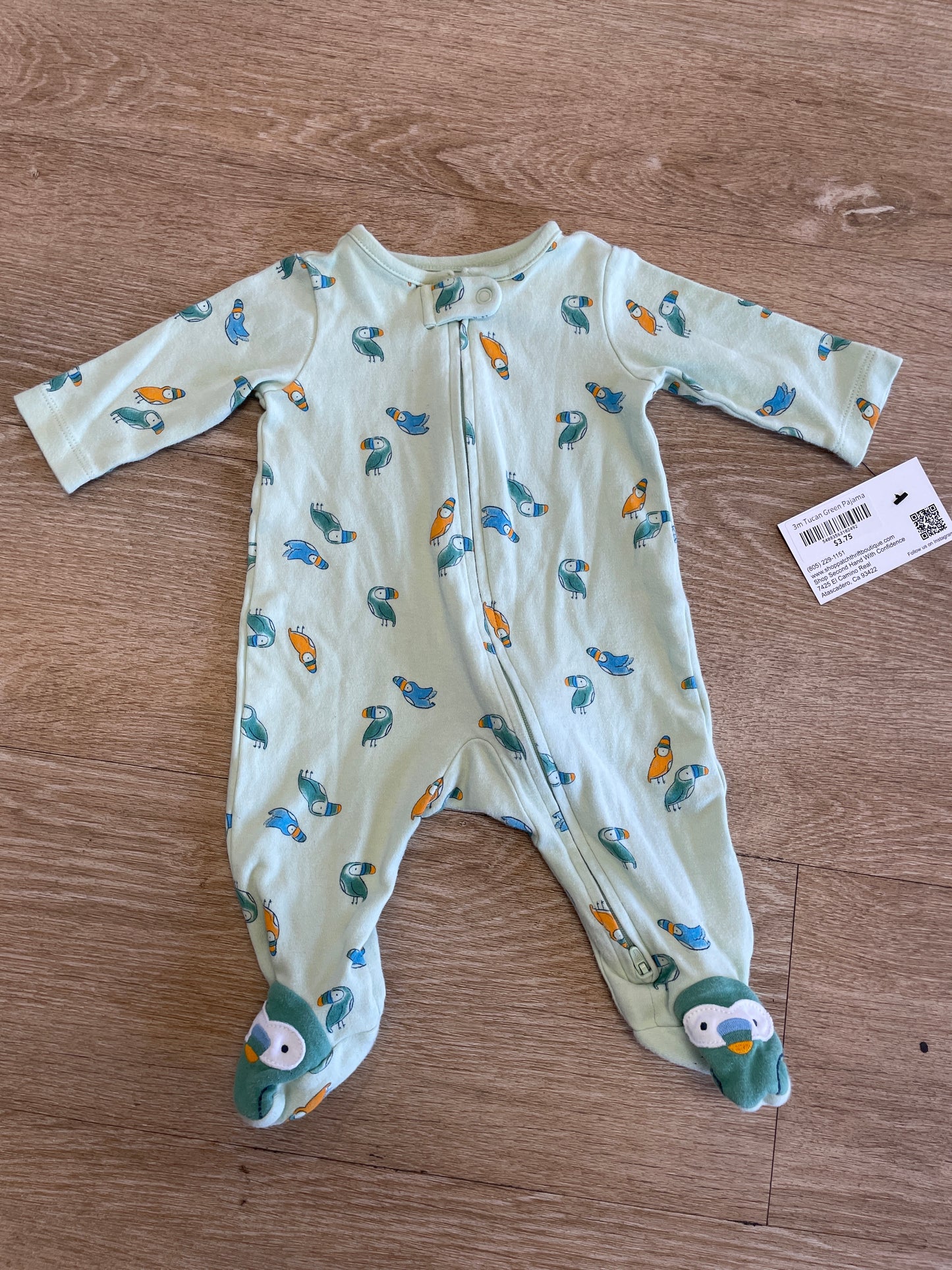 3m Tucan Green Pajama