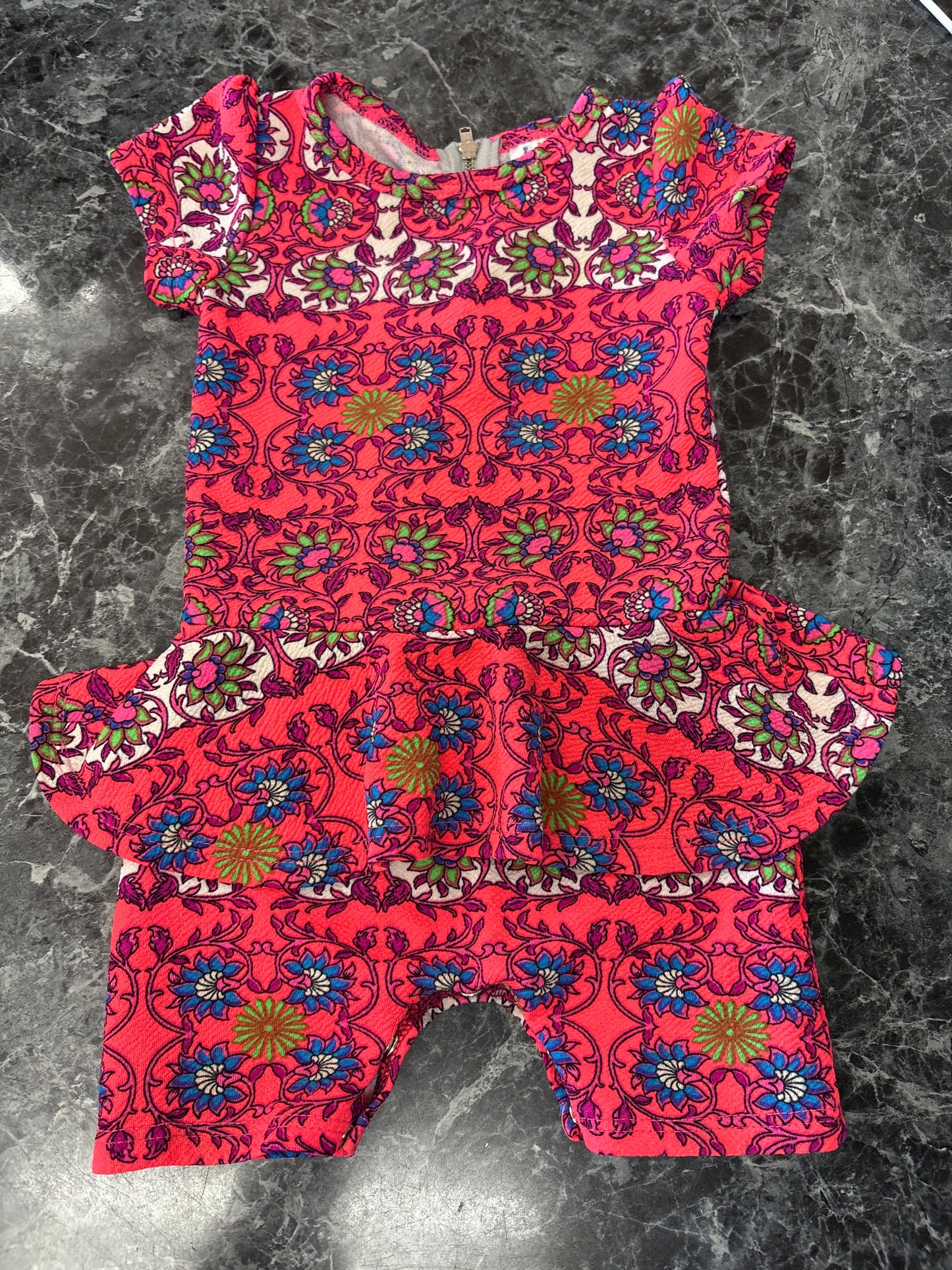 12-24m DotDot Smile Ruffle Romper