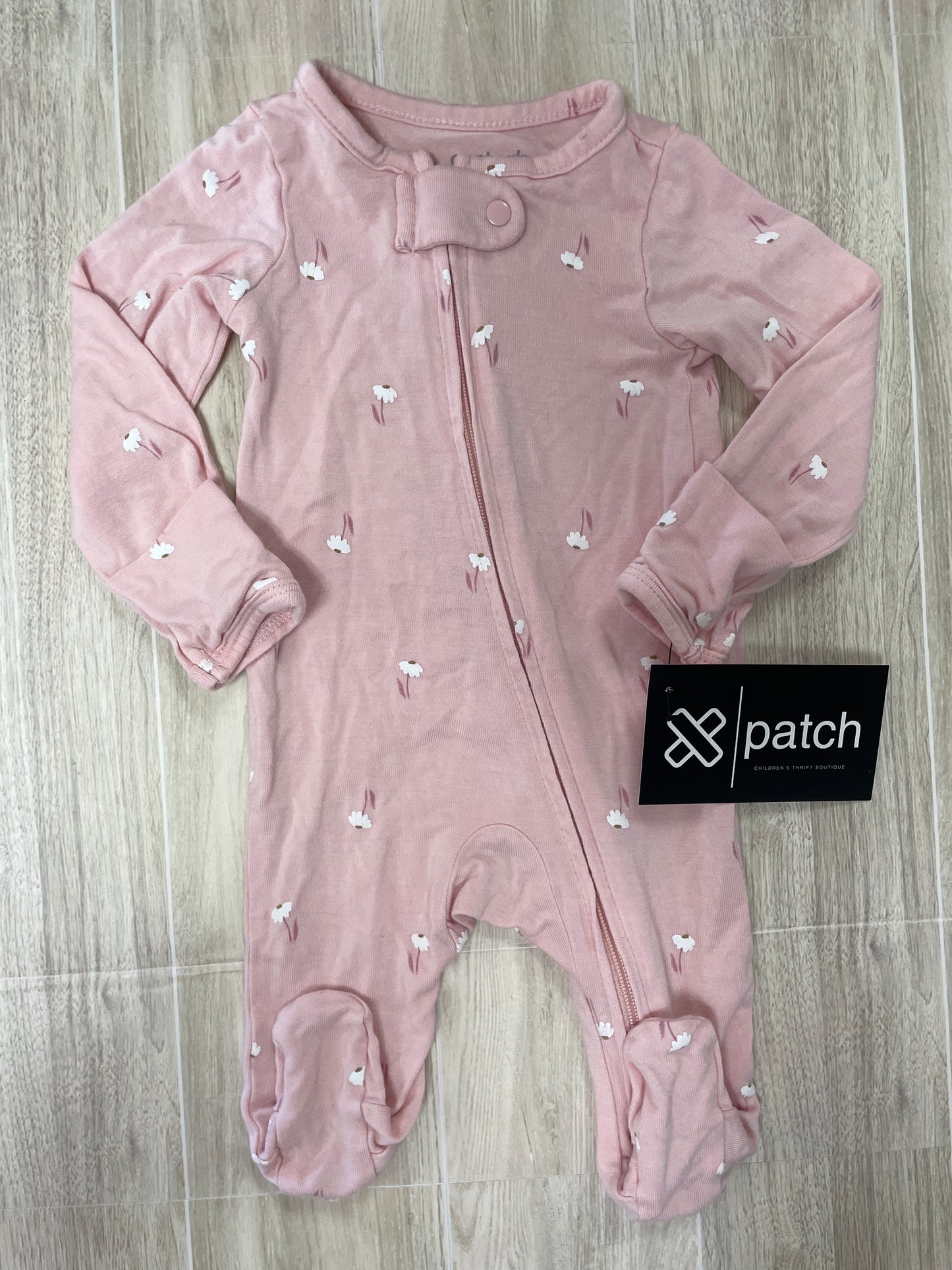 Newborn Mauve Floral Pajama