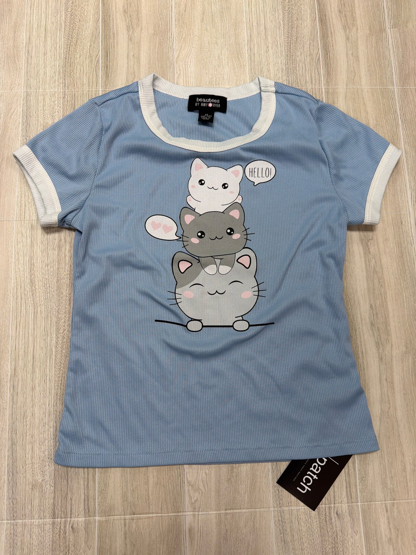 10/12 Blue Hello Graphic Tee