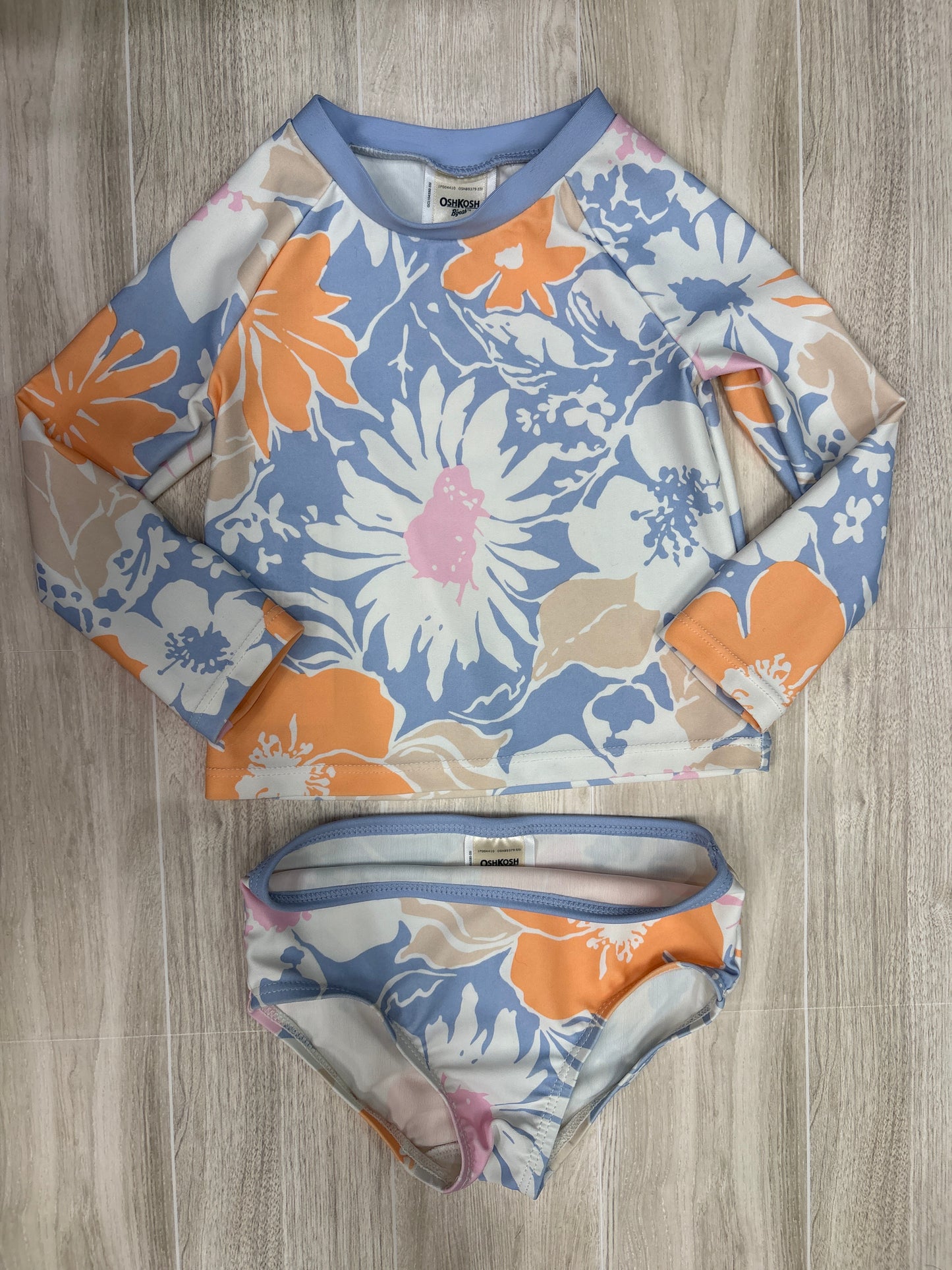 12m OshKosh Pastel Floral 2 Piece Swim Suit