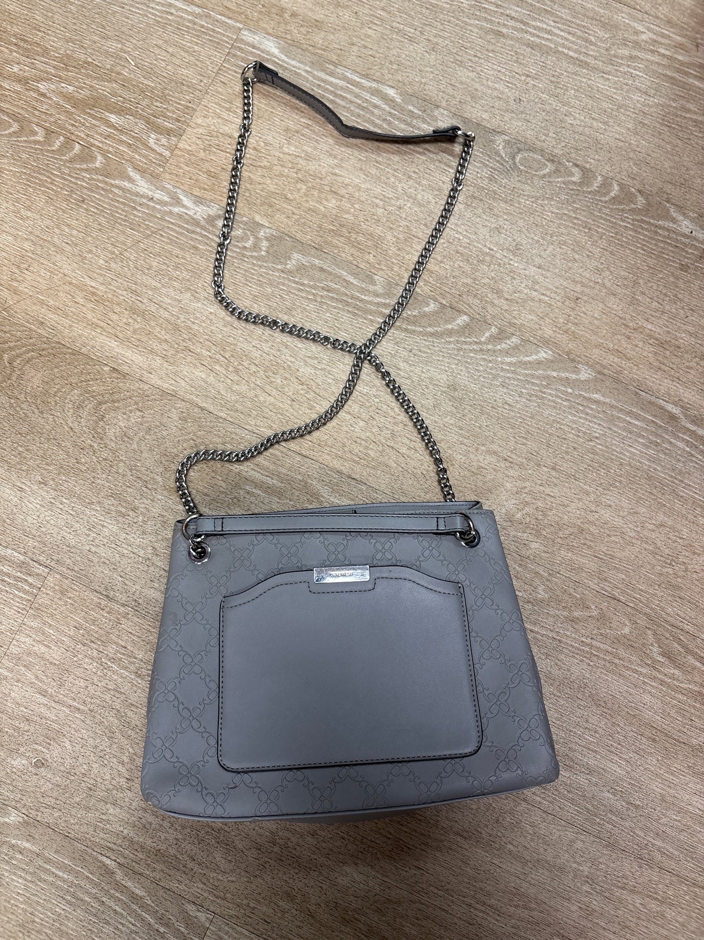 Purse - Nine West Grey Logo Chain Purse