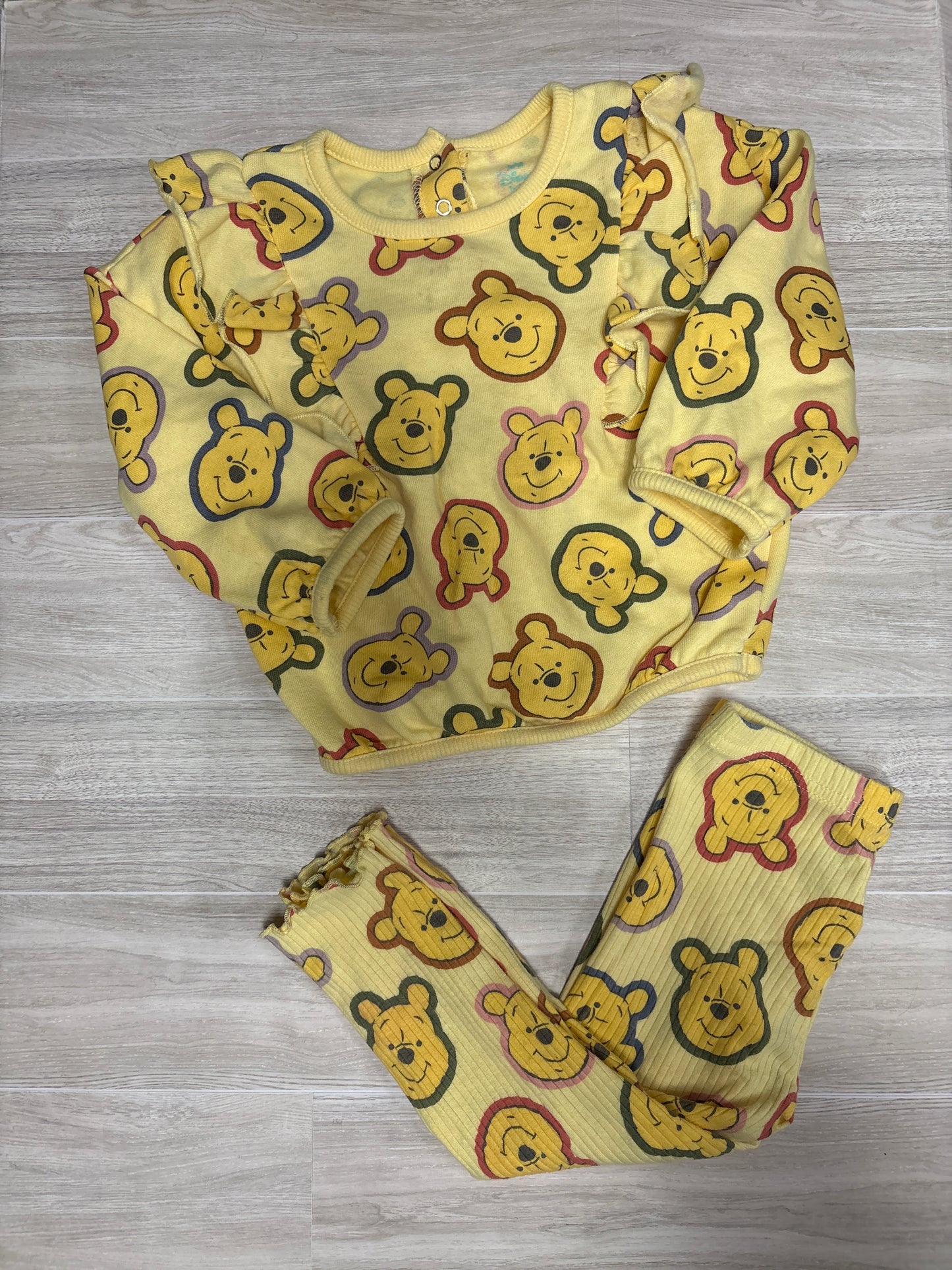 18m Yellow WTP Graphic Crewneck + Legging Set