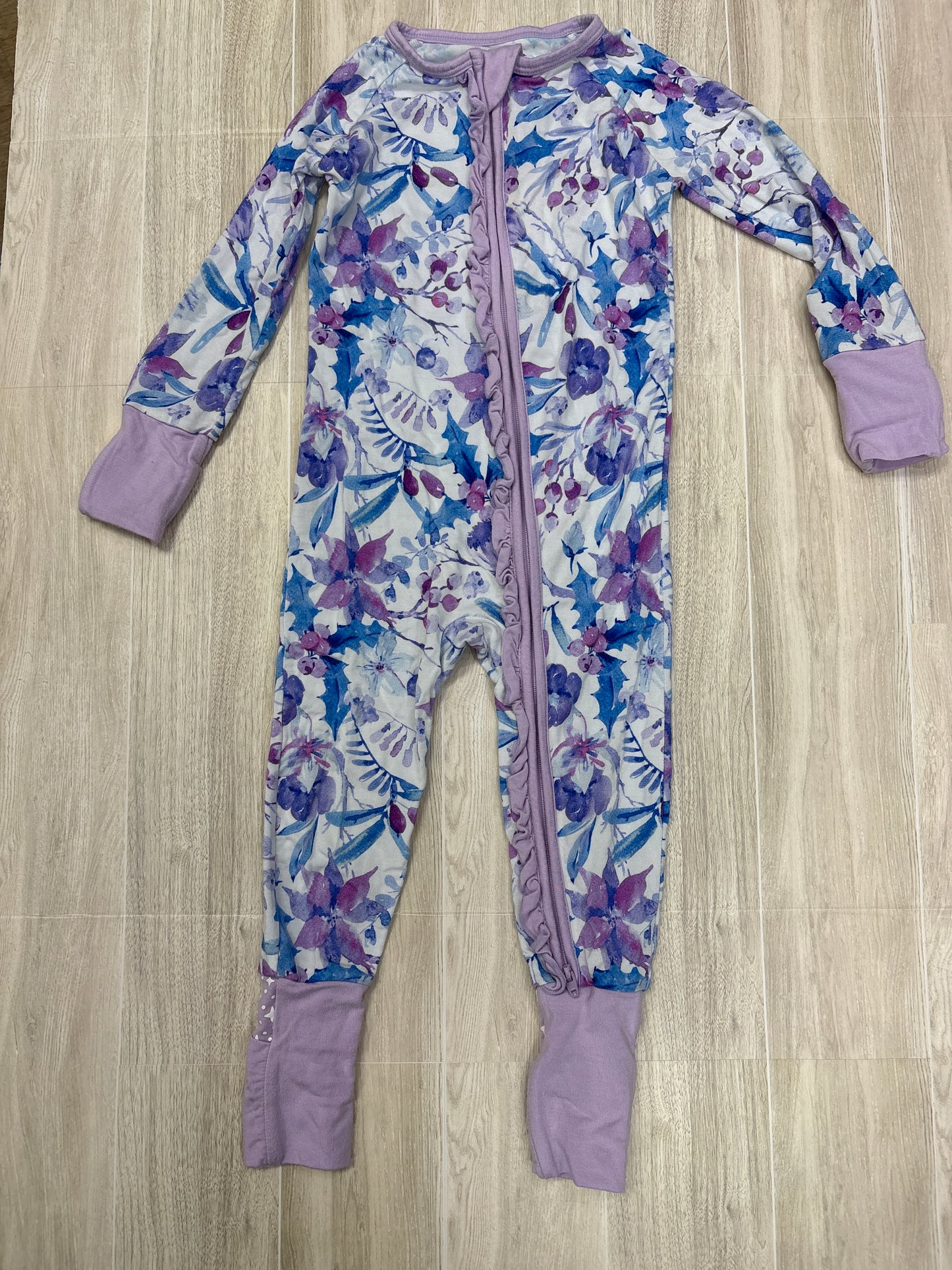 12-18m Little Legend Winter Flowers Romper