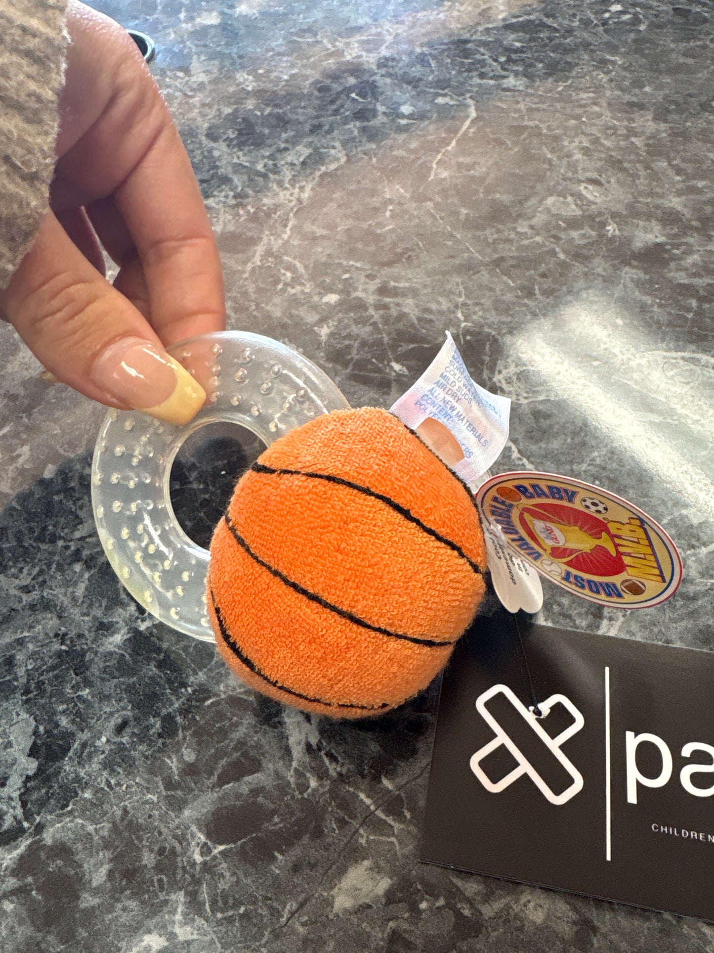 Vintage NWT Basketball Teether/Rattle