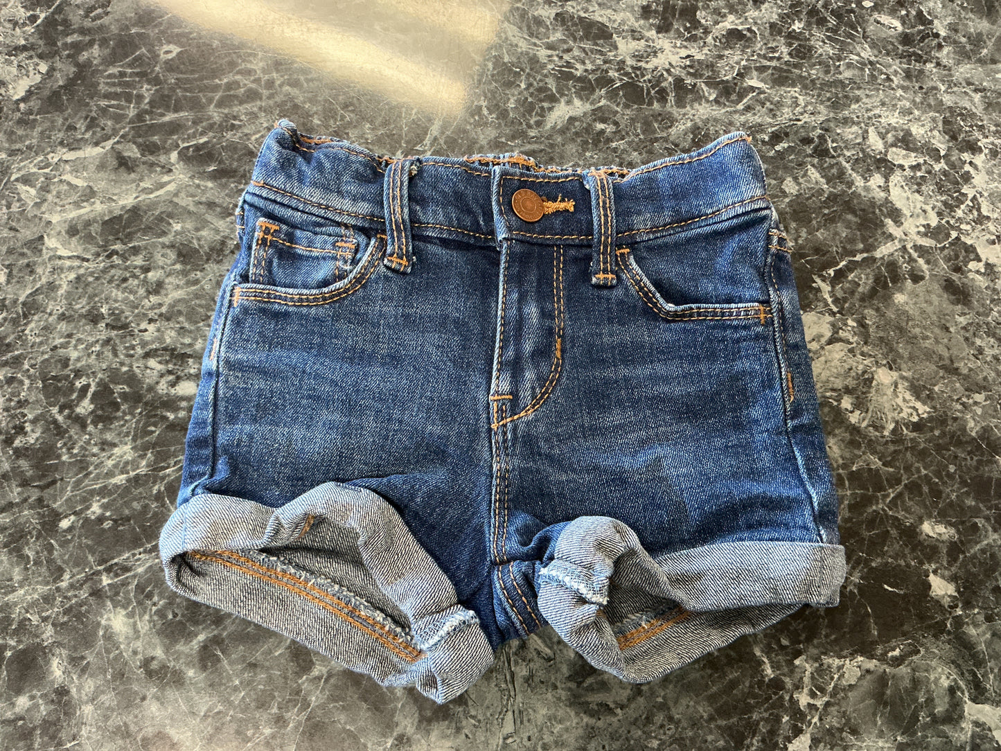 2T Denim Shorts - Dark Wash
