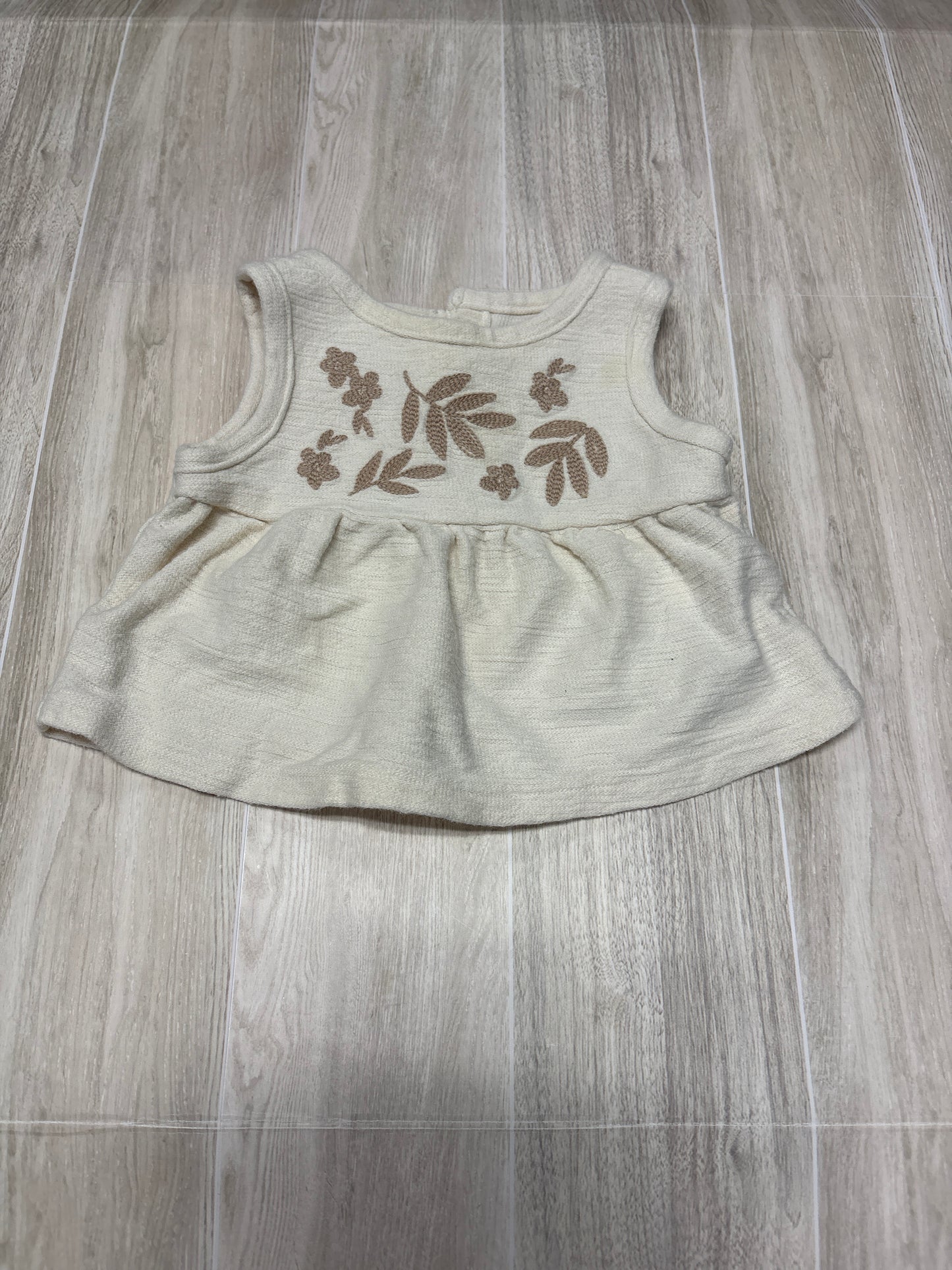 3m Cream Beige Leaf Tank - Blemish