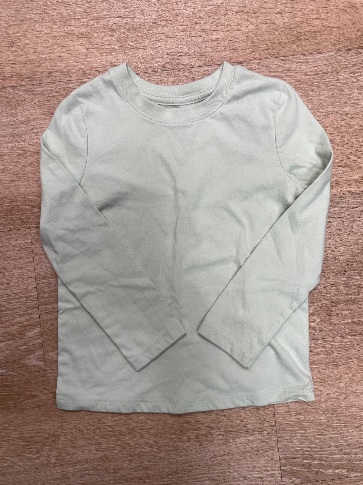 5T Light Green Basic Long Sleeve