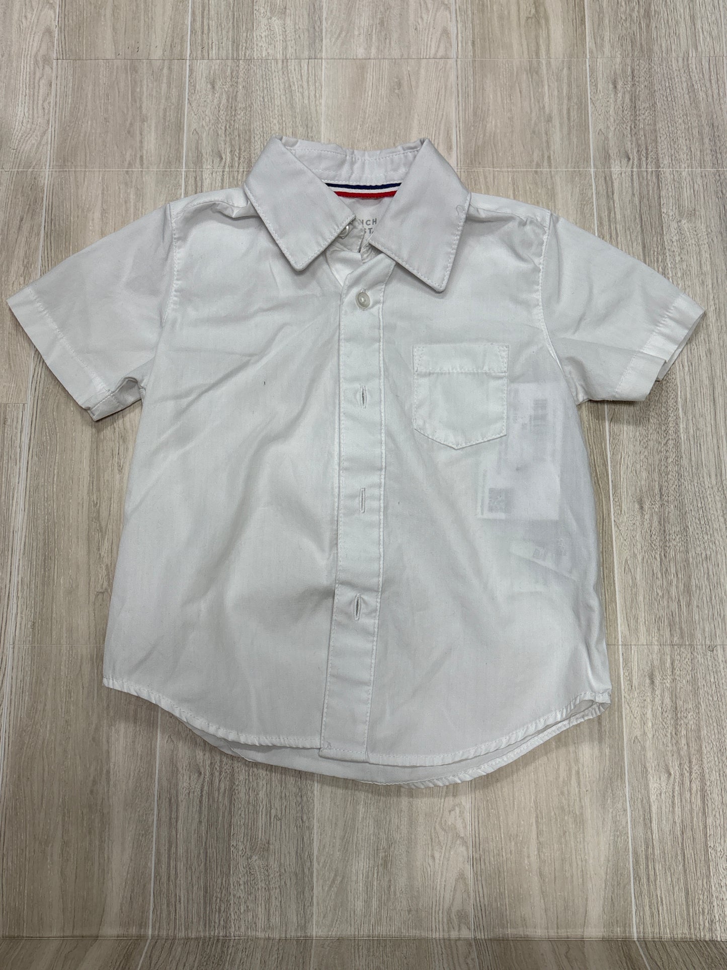2T French Toast White Collared Button Up