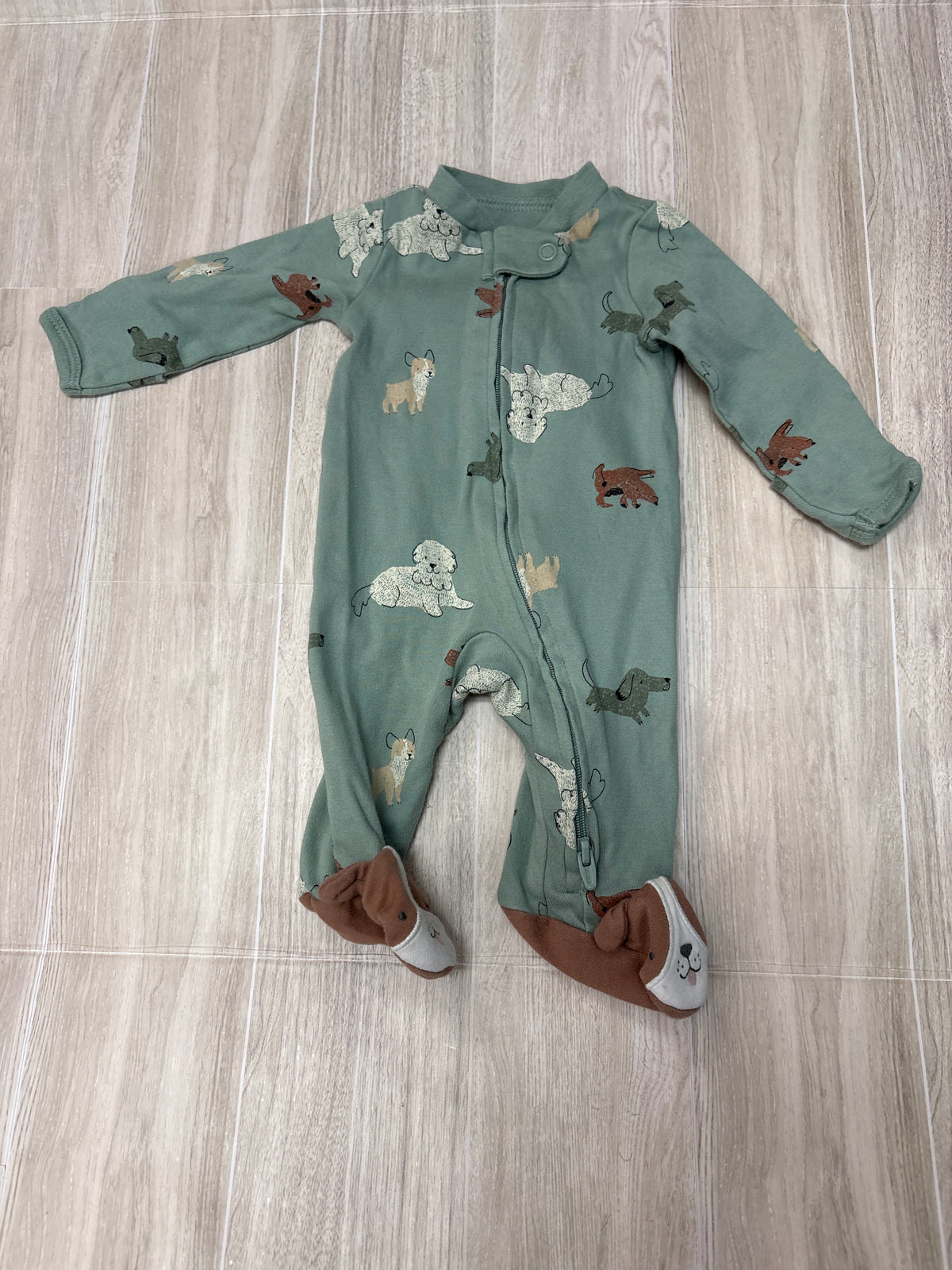 Preemie Sage Dog Pajama