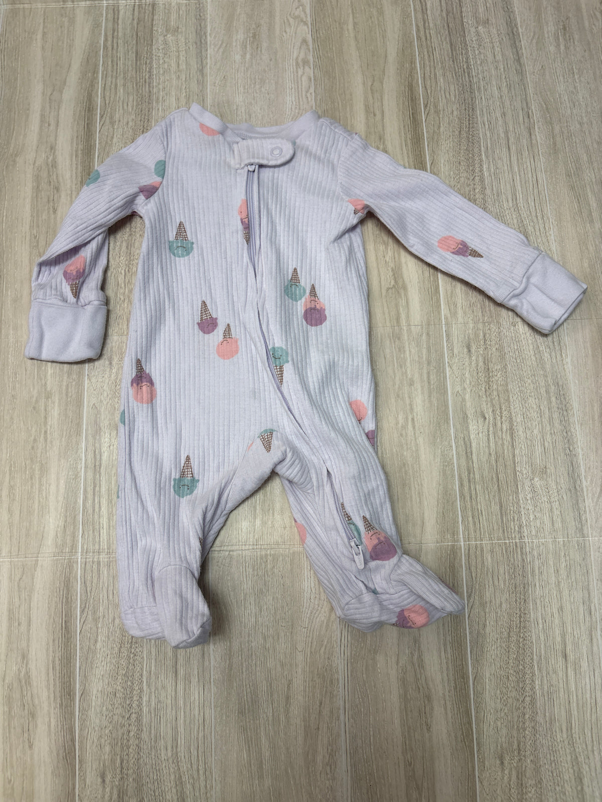 Newborn Lavender Ice Cream Pajama
