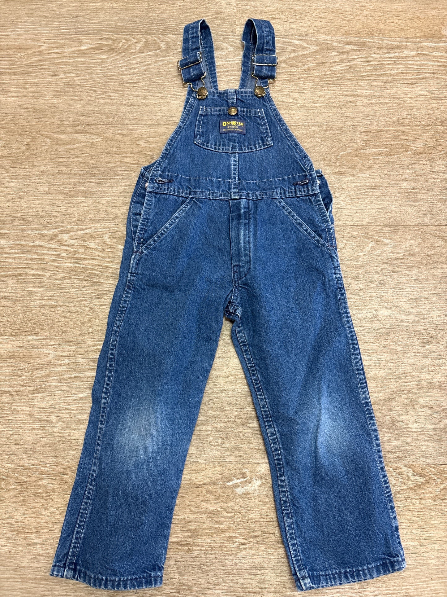 VINTAGE 4T Oshkosh Medium Wash Denim Overalls