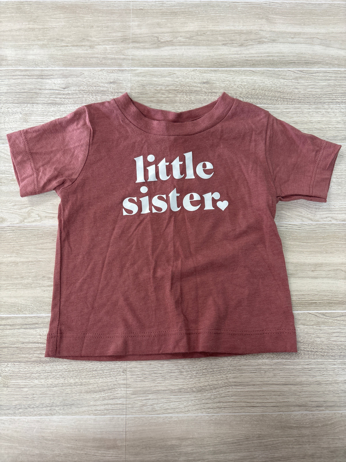 3-6m Mauve Little Sister Graphic Tee