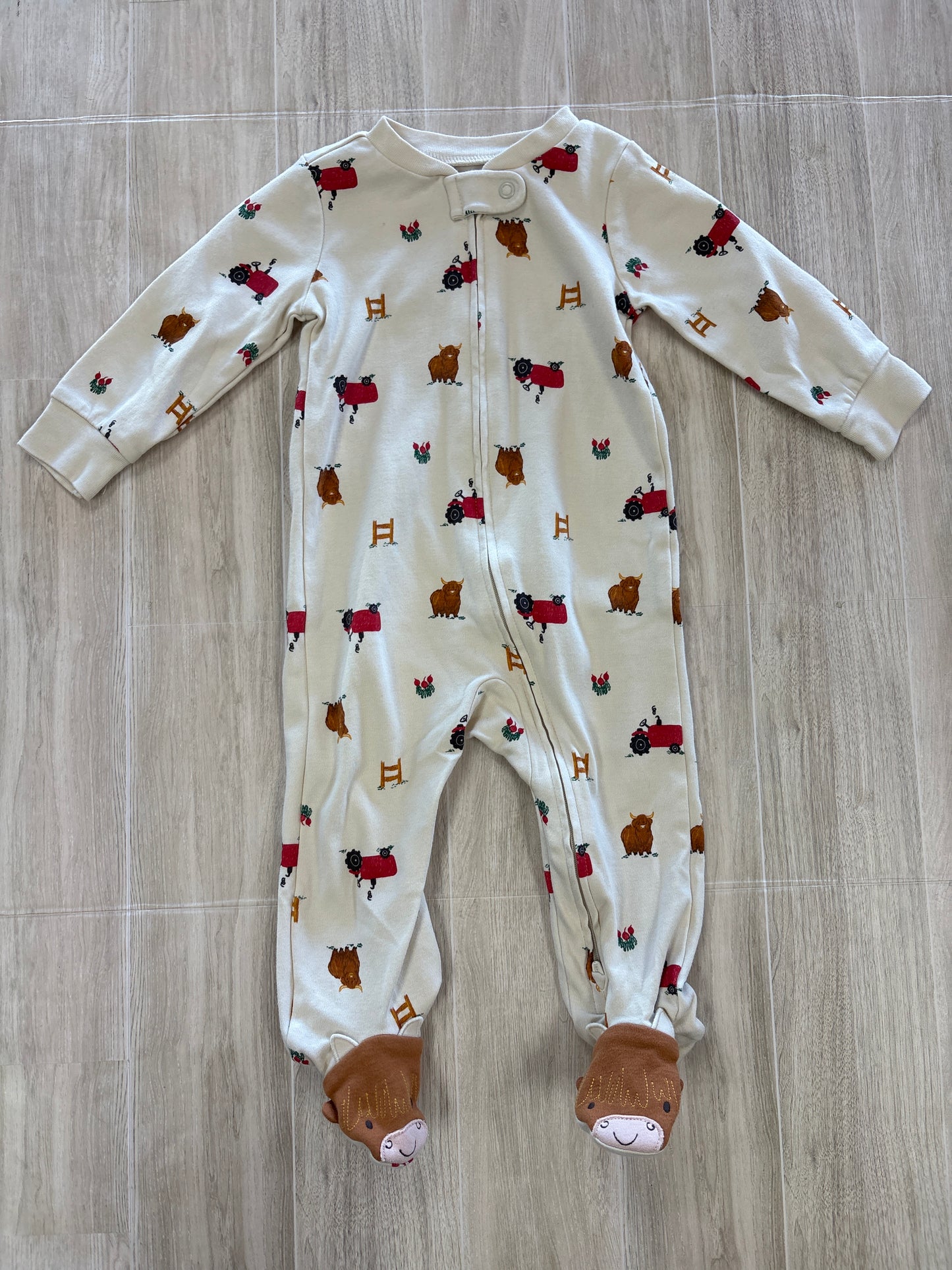 6-9m Farm Animal Pajama