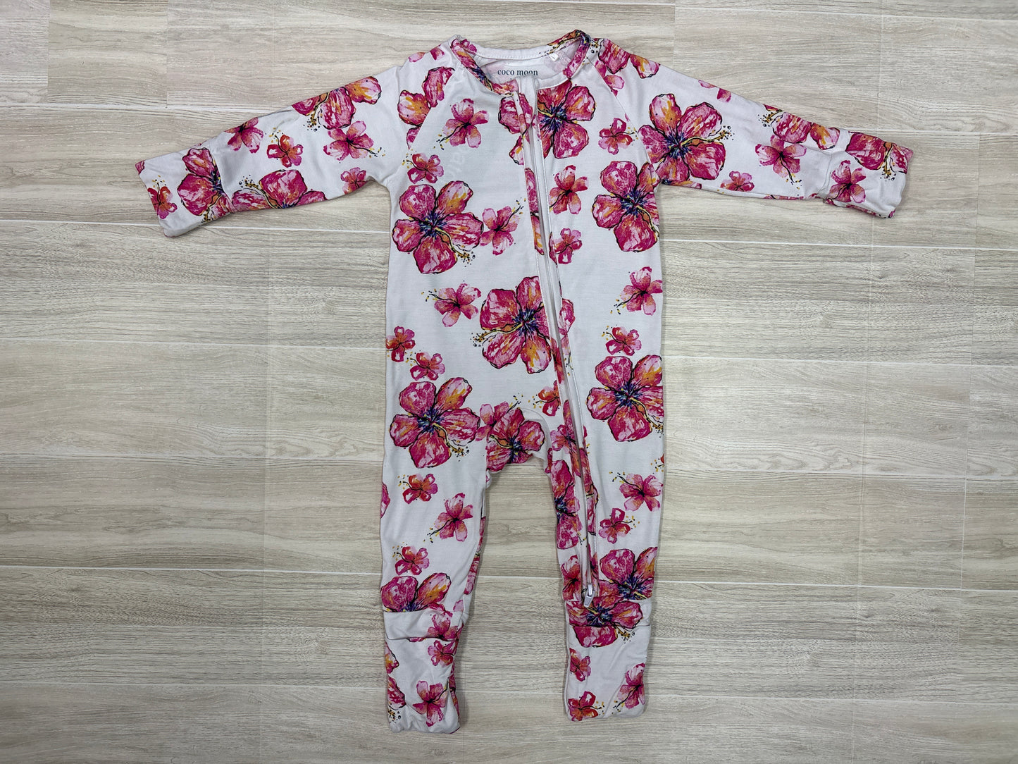 3-6m Coco Moon Hawaiian Floral Pajama